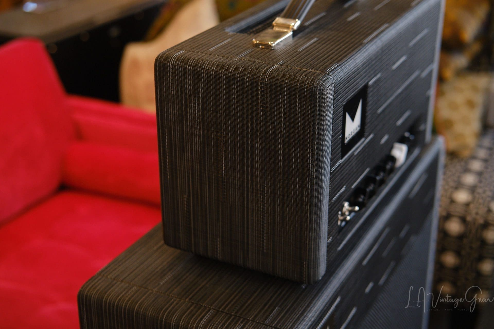 Morgan MVP23 Head & 1x12 Cab - Mint Condition in Twilight Tolex with a 12" Celestion Creamback Speaker! - Image 10