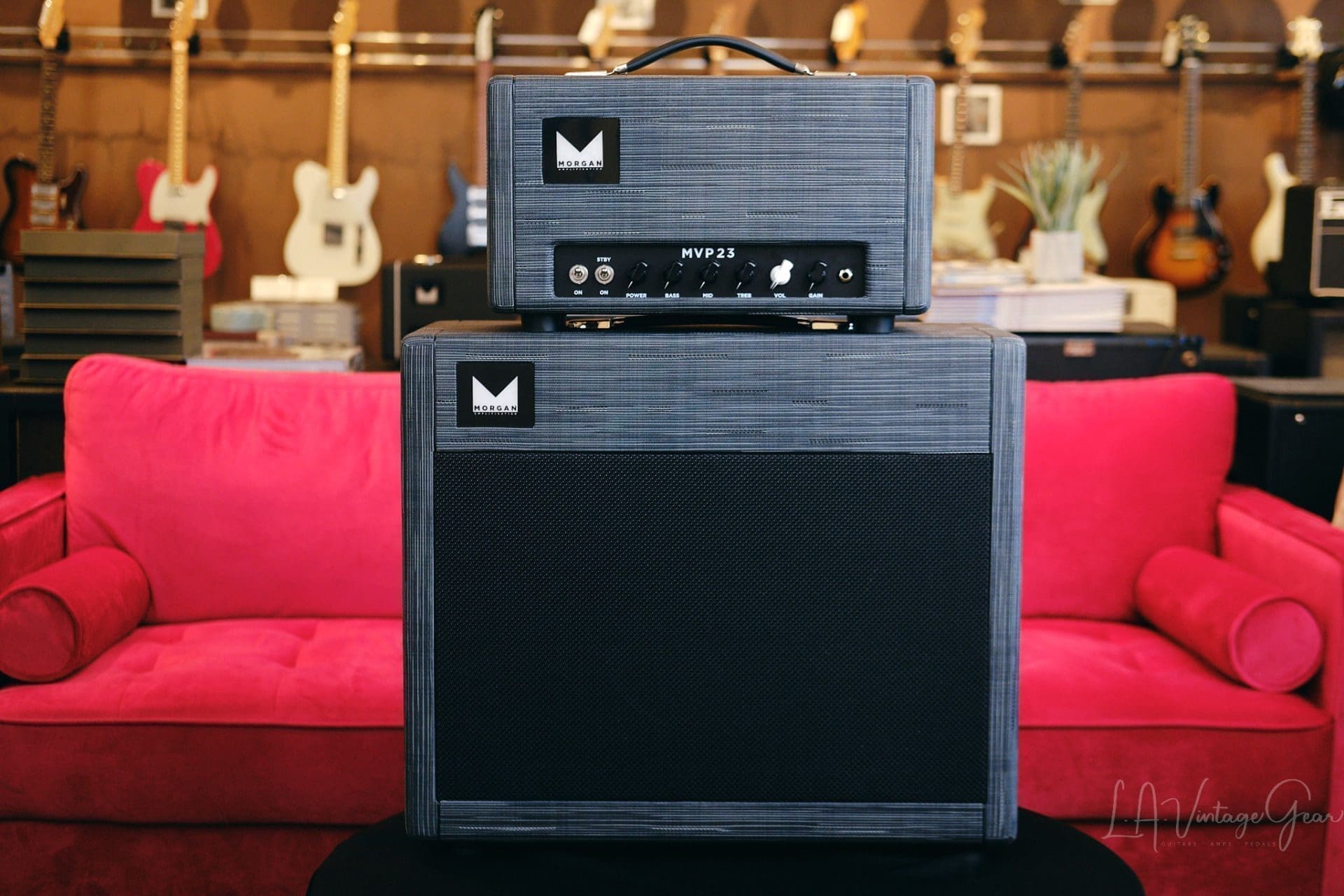 Morgan MVP23 Head & 1x12 Cab - Mint Condition in Twilight Tolex with a 12" Celestion Creamback Speaker!
