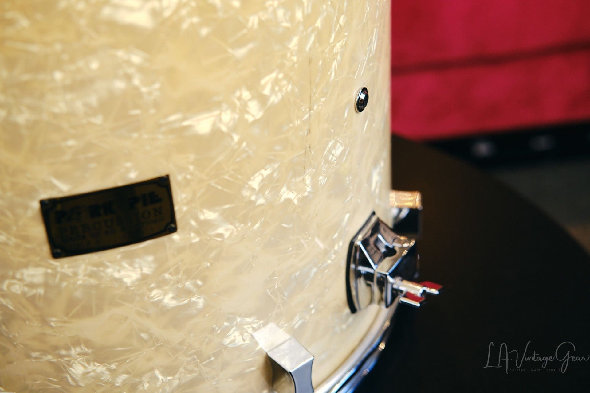 Pork Pie White Oyster Pearl Drum Kit 28/18/14/13 - Image 21