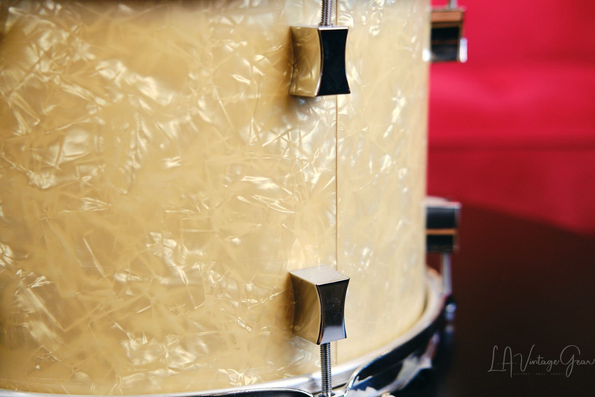 Pork Pie White Oyster Pearl Drum Kit 28/18/14/13 - Image 7