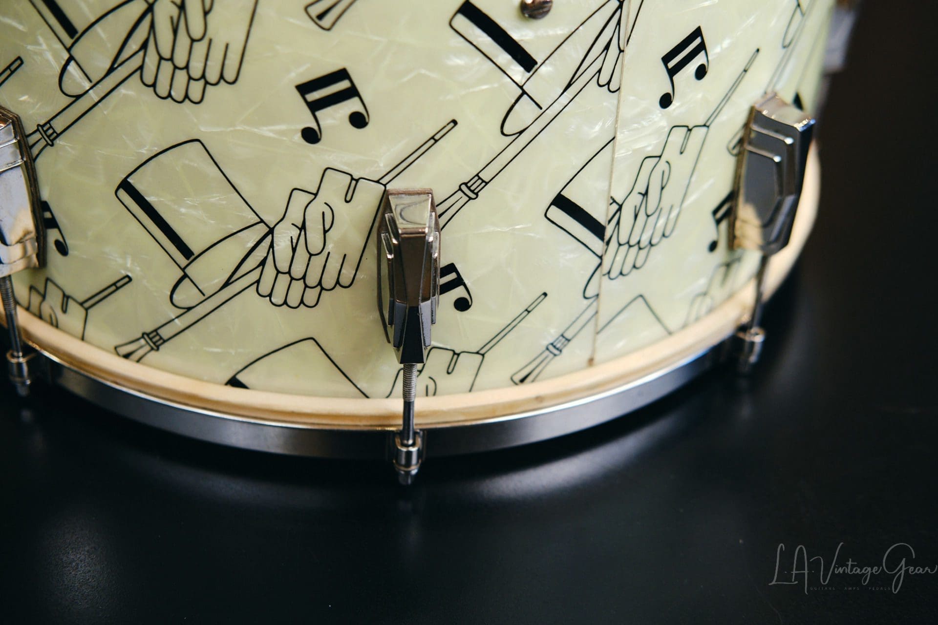 Vintage 1941 Ludwig "Top Hat & Cane " Drum Kit - All Original, Rare & Collectible! - Image 21