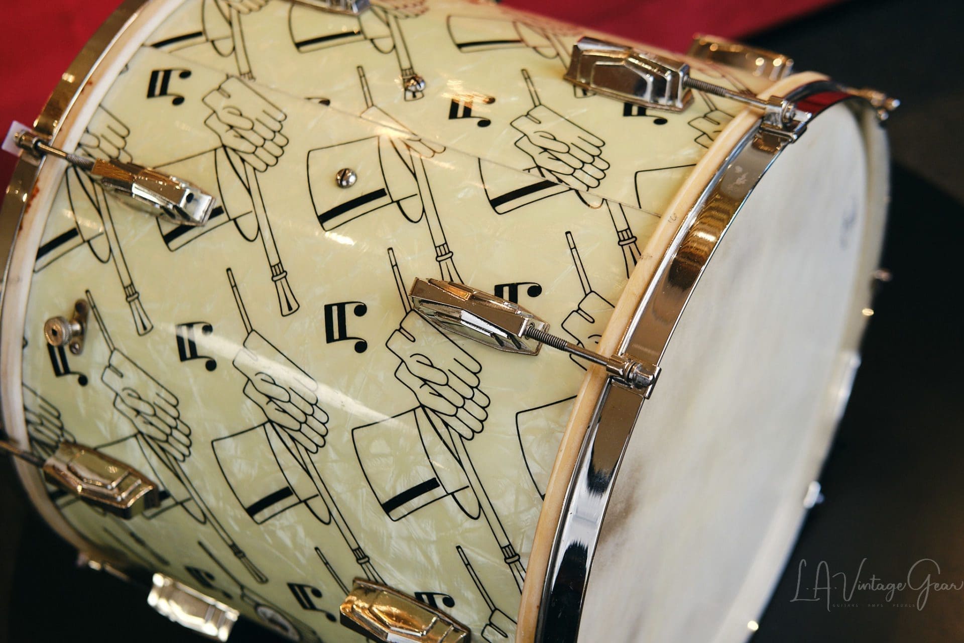 Vintage 1941 Ludwig "Top Hat & Cane " Drum Kit - All Original, Rare & Collectible! - Image 22