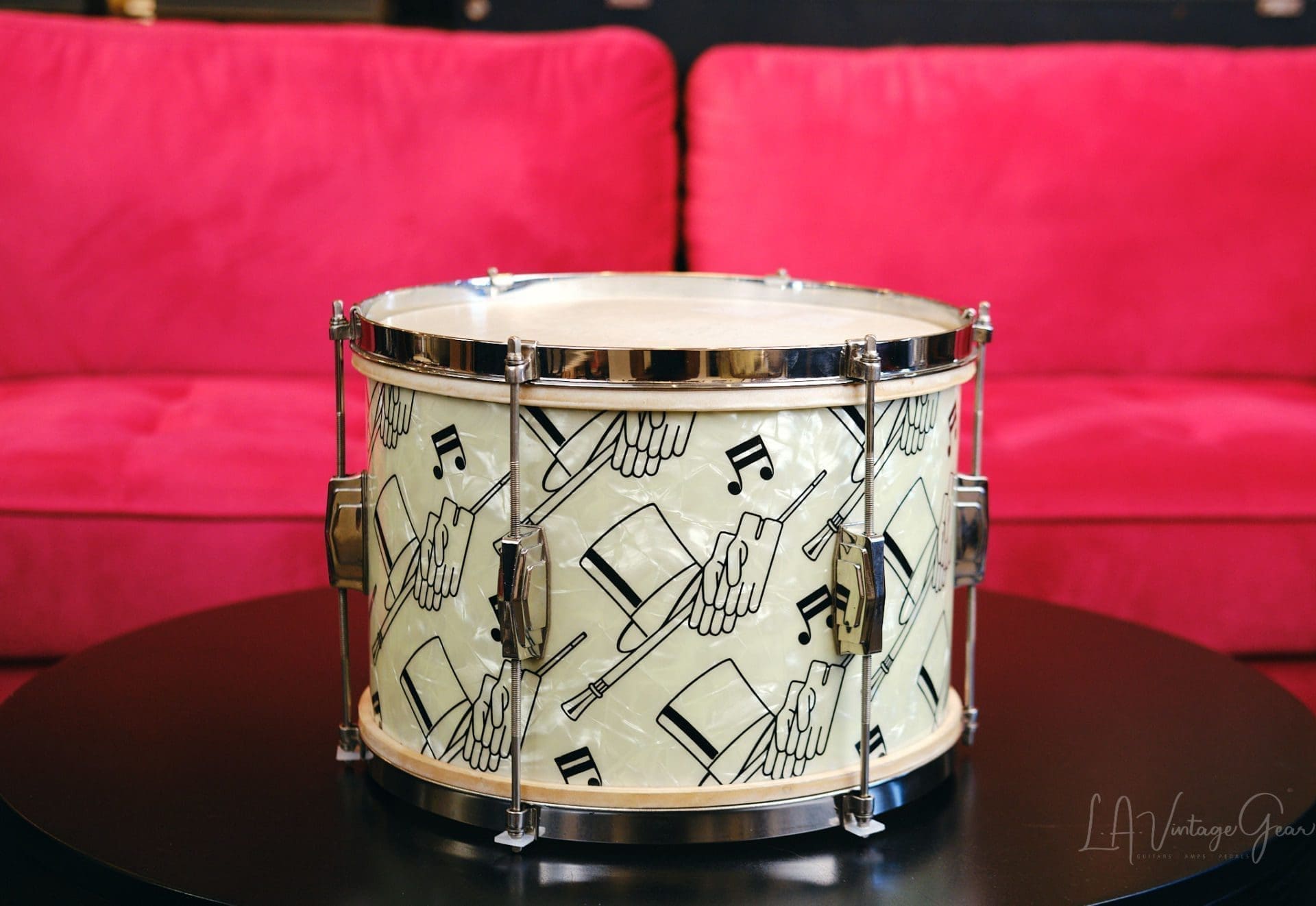 Vintage 1941 Ludwig "Top Hat & Cane " Drum Kit - All Original, Rare & Collectible! - Image 23