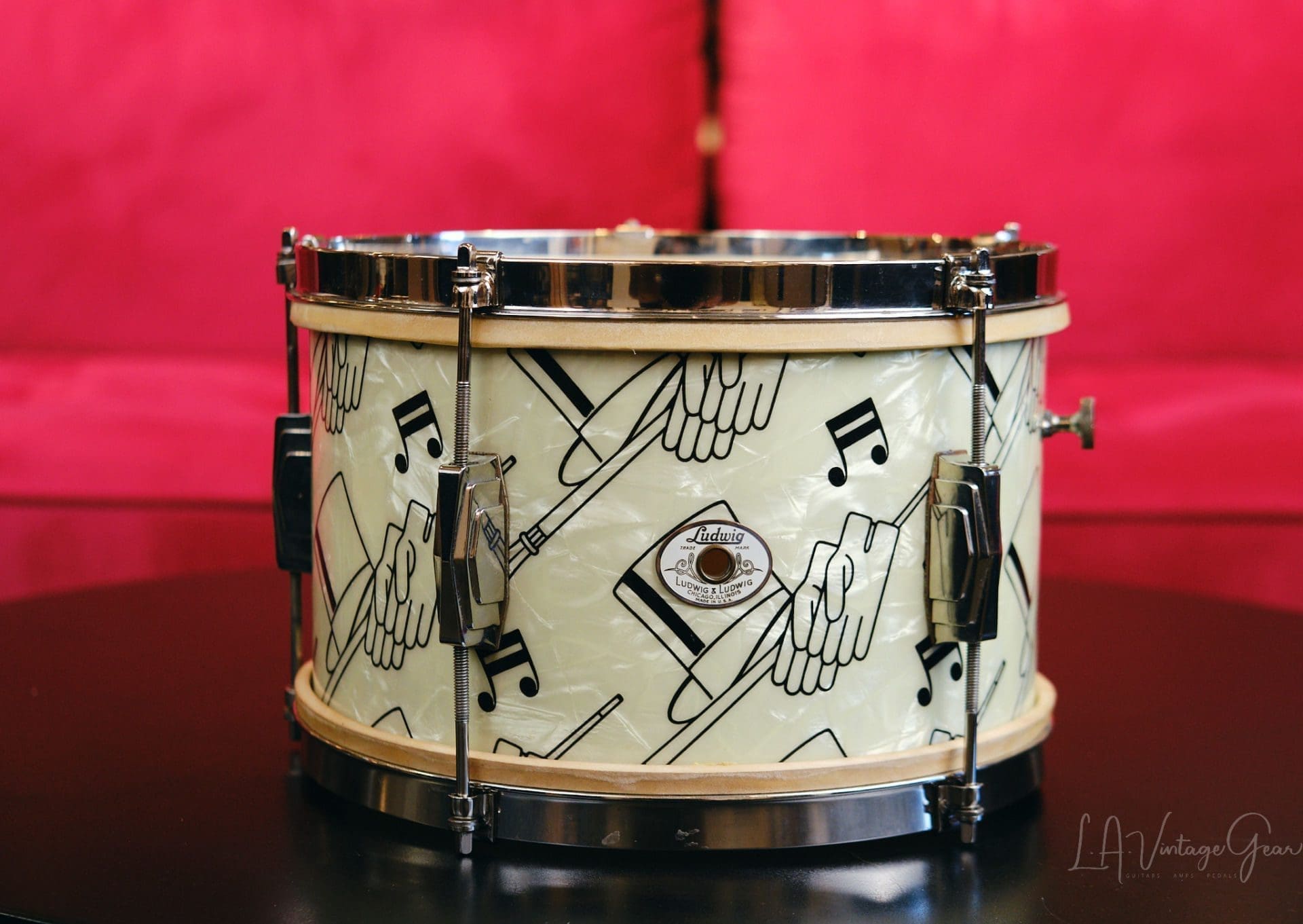 Vintage 1941 Ludwig "Top Hat & Cane " Drum Kit - All Original, Rare & Collectible! - Image 29
