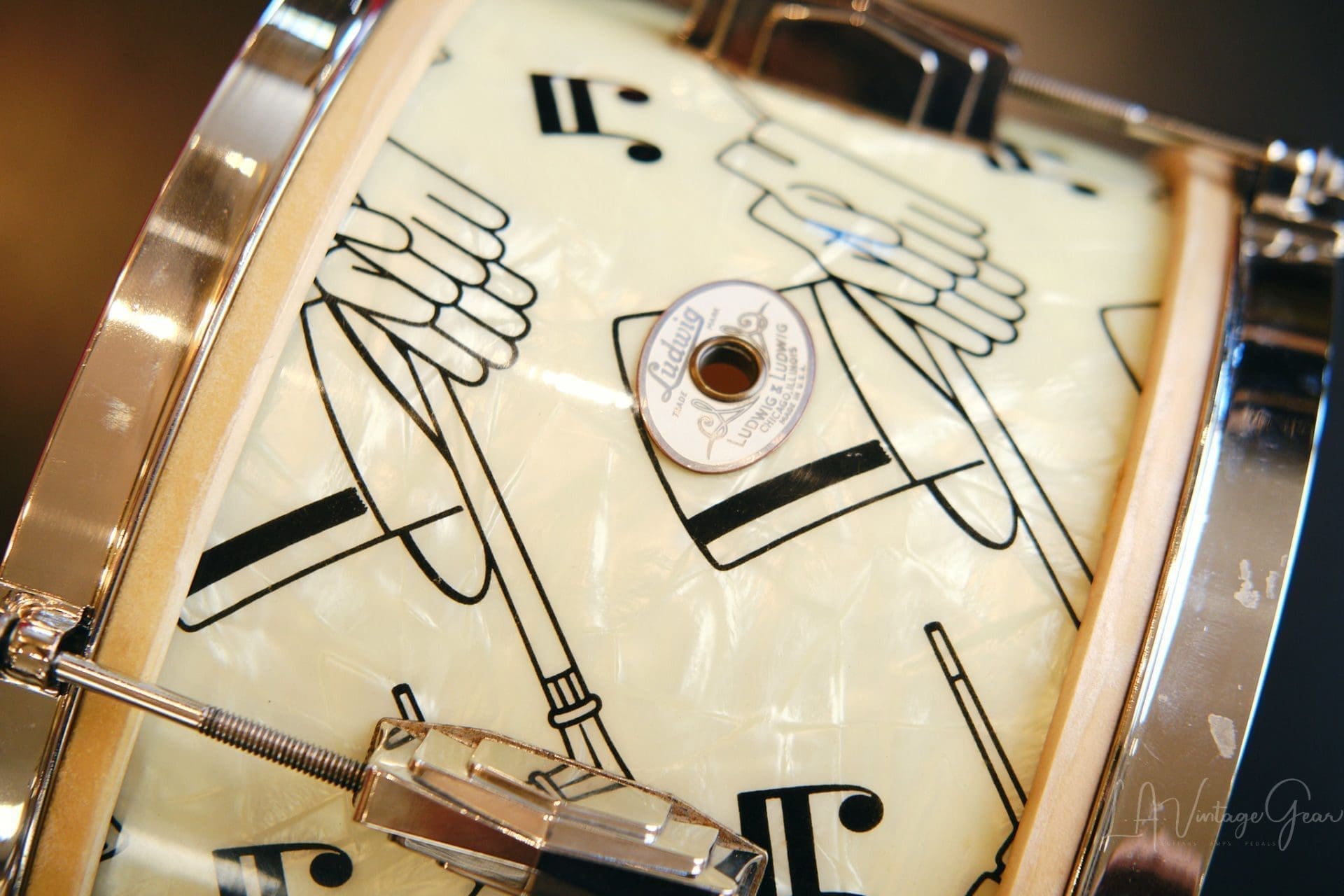 Vintage 1941 Ludwig "Top Hat & Cane " Drum Kit - All Original, Rare & Collectible! - Image 30