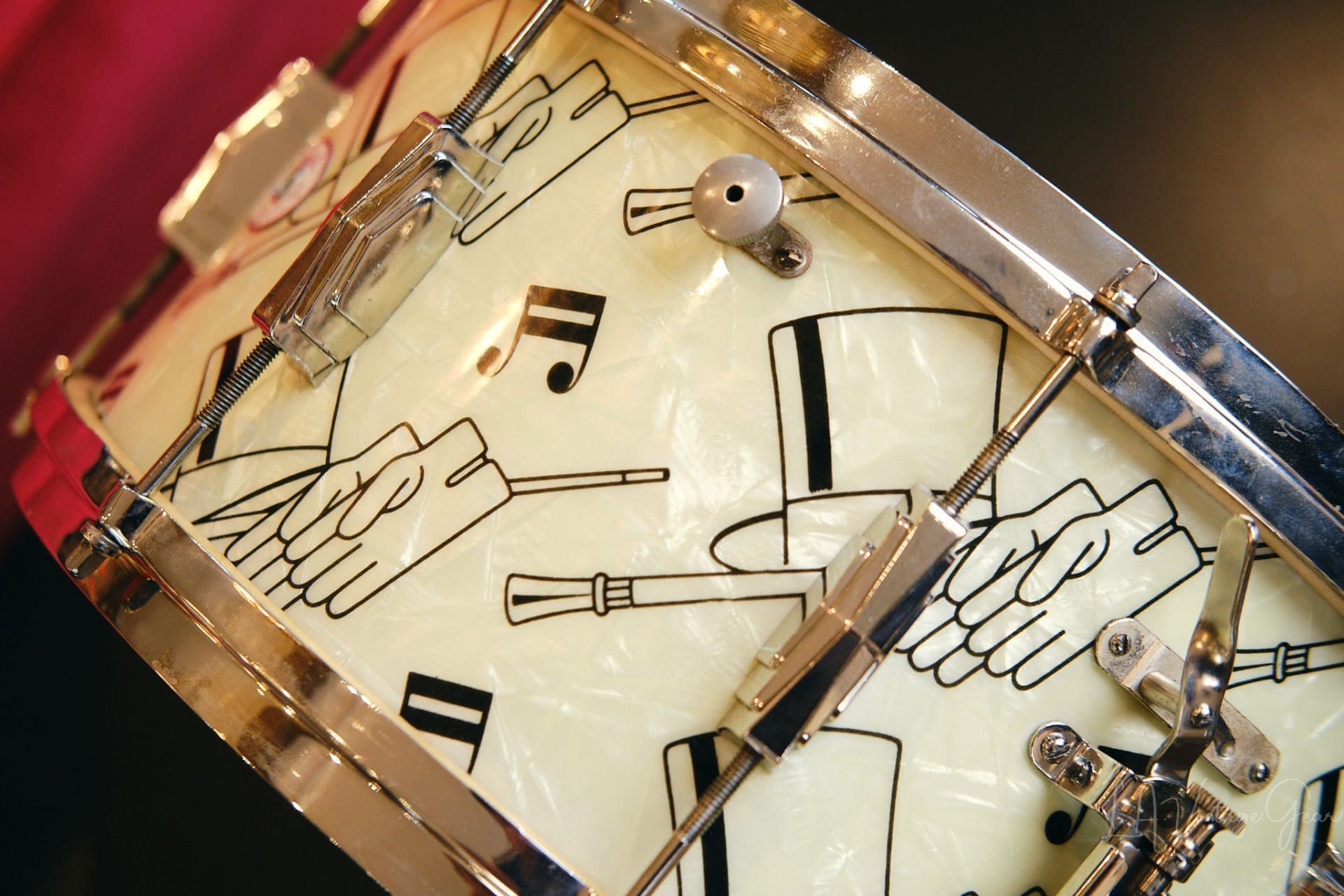 Vintage 1941 Ludwig "Top Hat & Cane " Drum Kit - All Original, Rare & Collectible! - Image 41