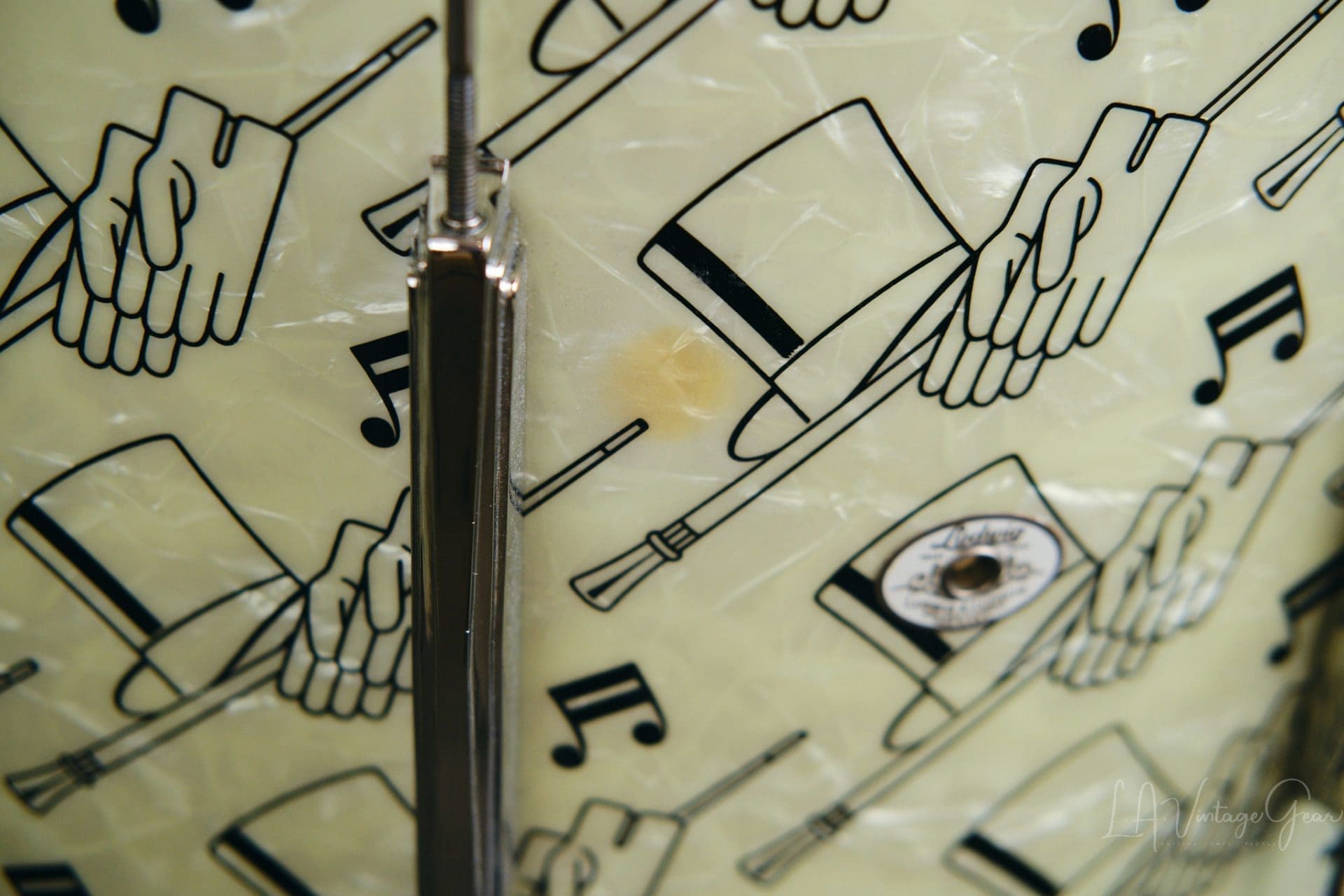 Vintage 1941 Ludwig "Top Hat & Cane " Drum Kit - All Original, Rare & Collectible! - Image 13