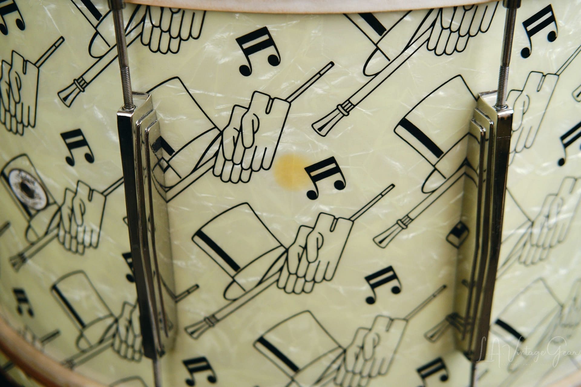 Vintage 1941 Ludwig "Top Hat & Cane " Drum Kit - All Original, Rare & Collectible! - Image 15