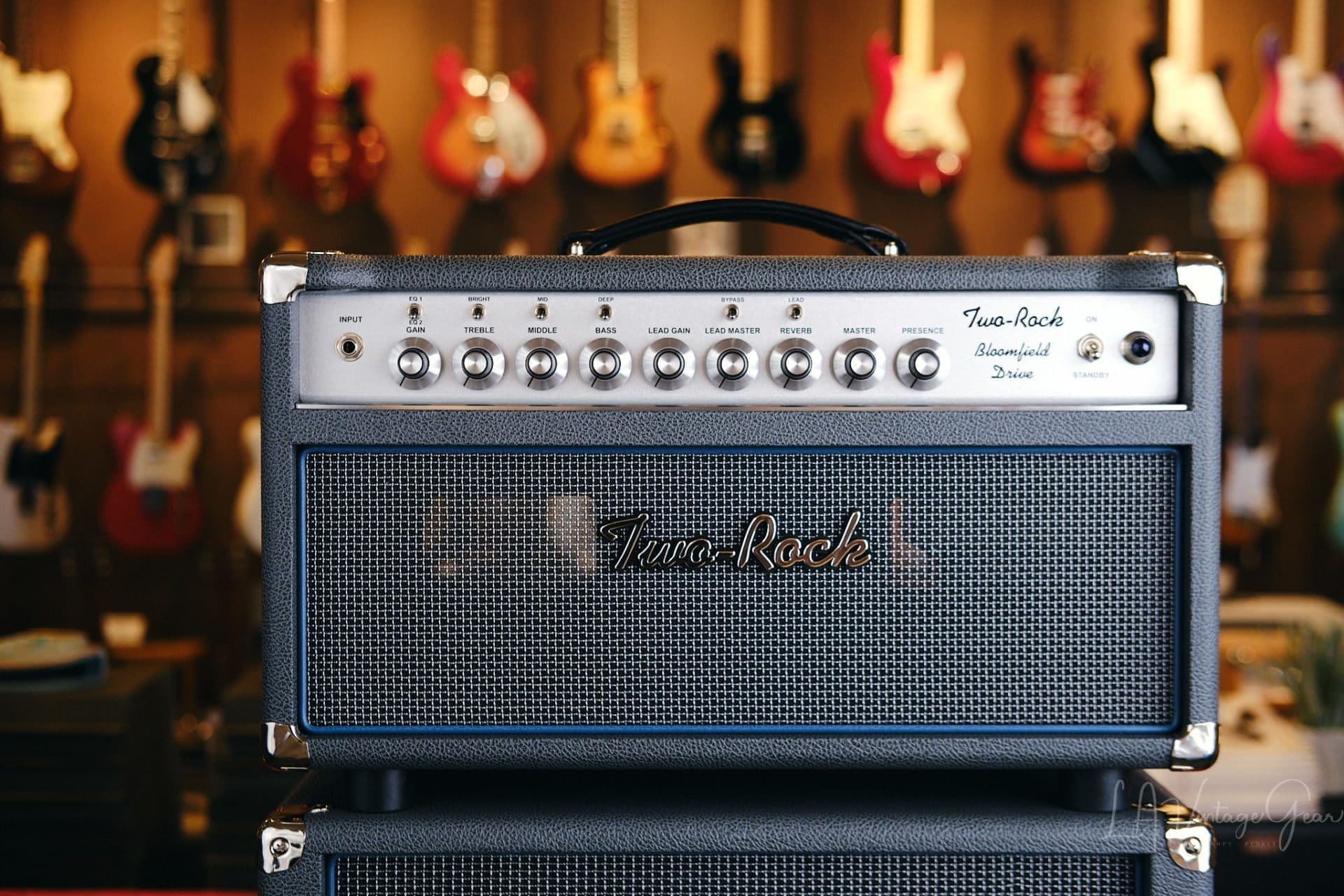 Two Rock Bloomfield Drive 100W Head & 2x12 Vertical Cab in Slate Gray Tolex - Brand New & In Stock! - Image 3