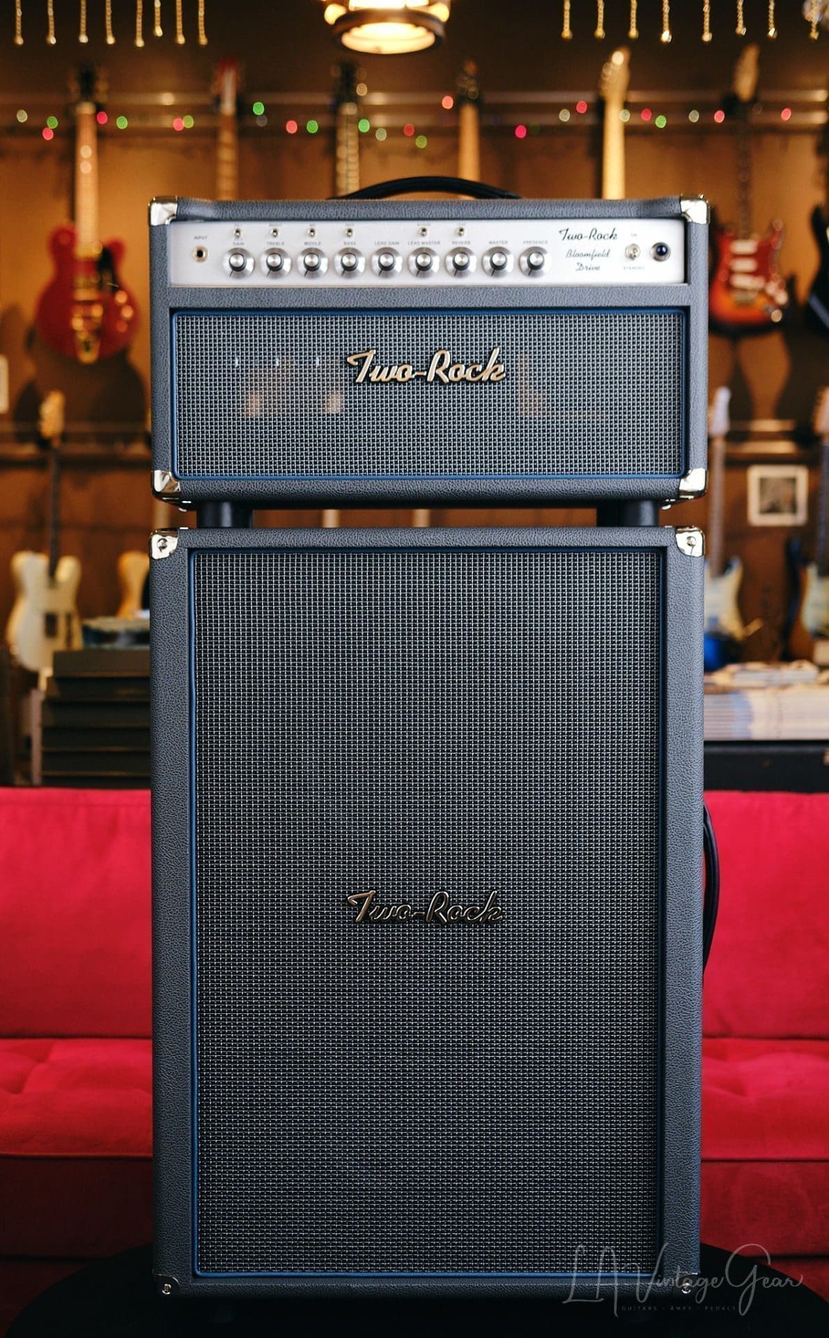 Two Rock Bloomfield Drive 100W Head & 2x12 Vertical Cab in Slate Gray Tolex - Brand New & In Stock!