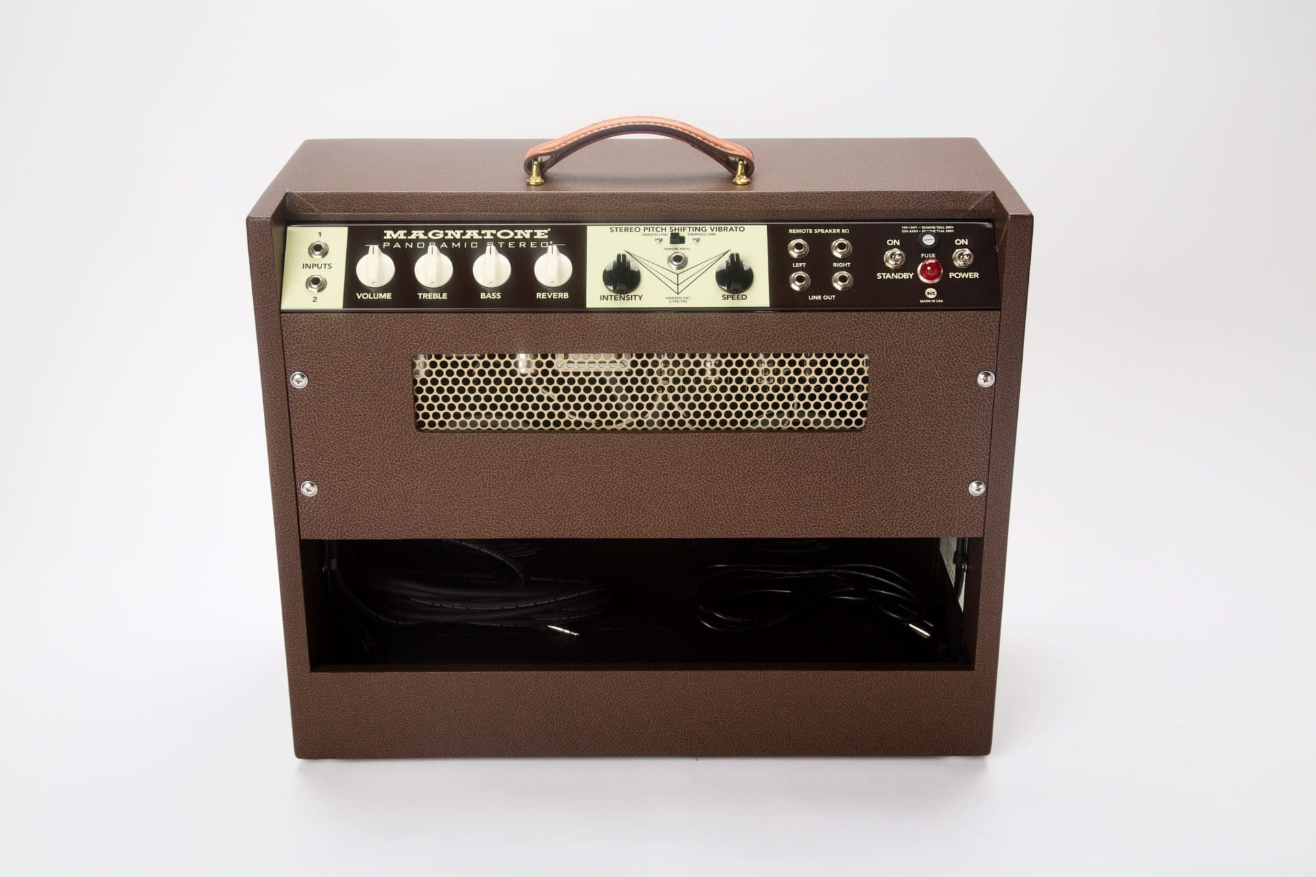 Magnatone Panoramic Stereo 12+12 Watt 2x10 Tube Combo Guitar Amplifier - Brand New! - Image 4
