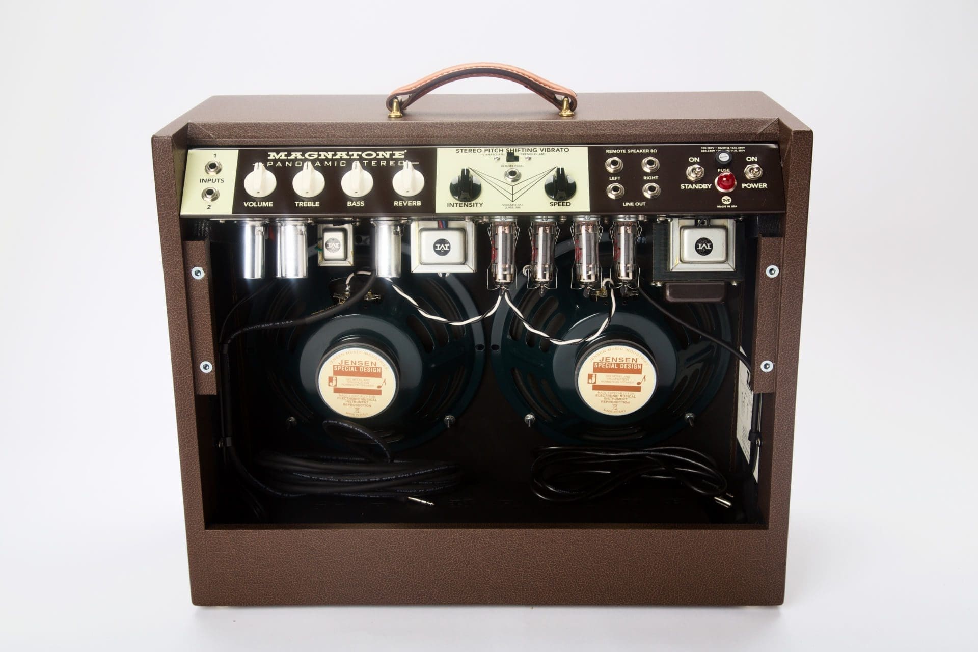 Magnatone Panoramic Stereo 12+12 Watt 2x10 Tube Combo Guitar Amplifier - Brand New! - Image 7