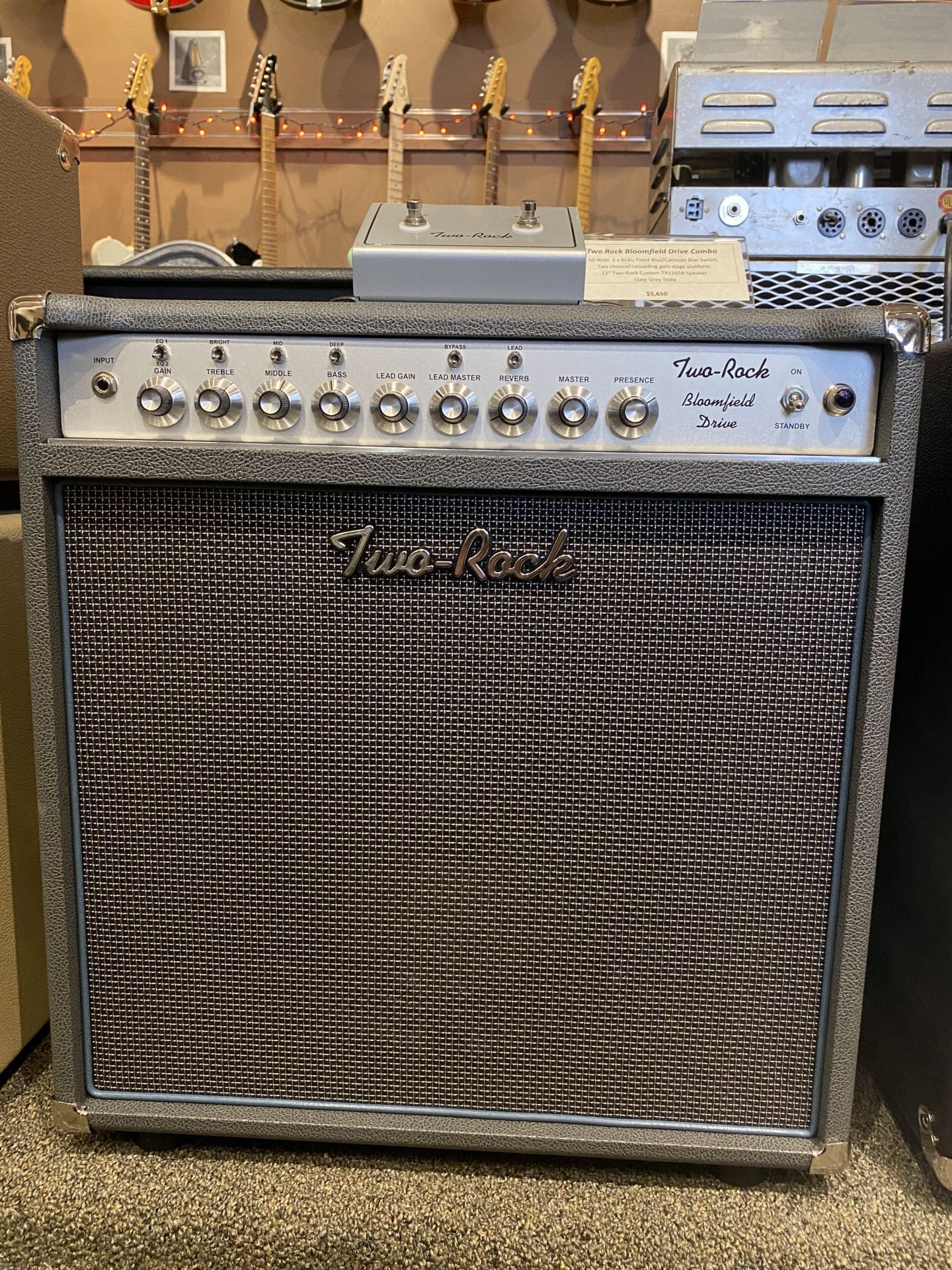 Two Rock Bloomfield Drive 50 Watt Combo - Slate Gray - Brand New! - Image 3