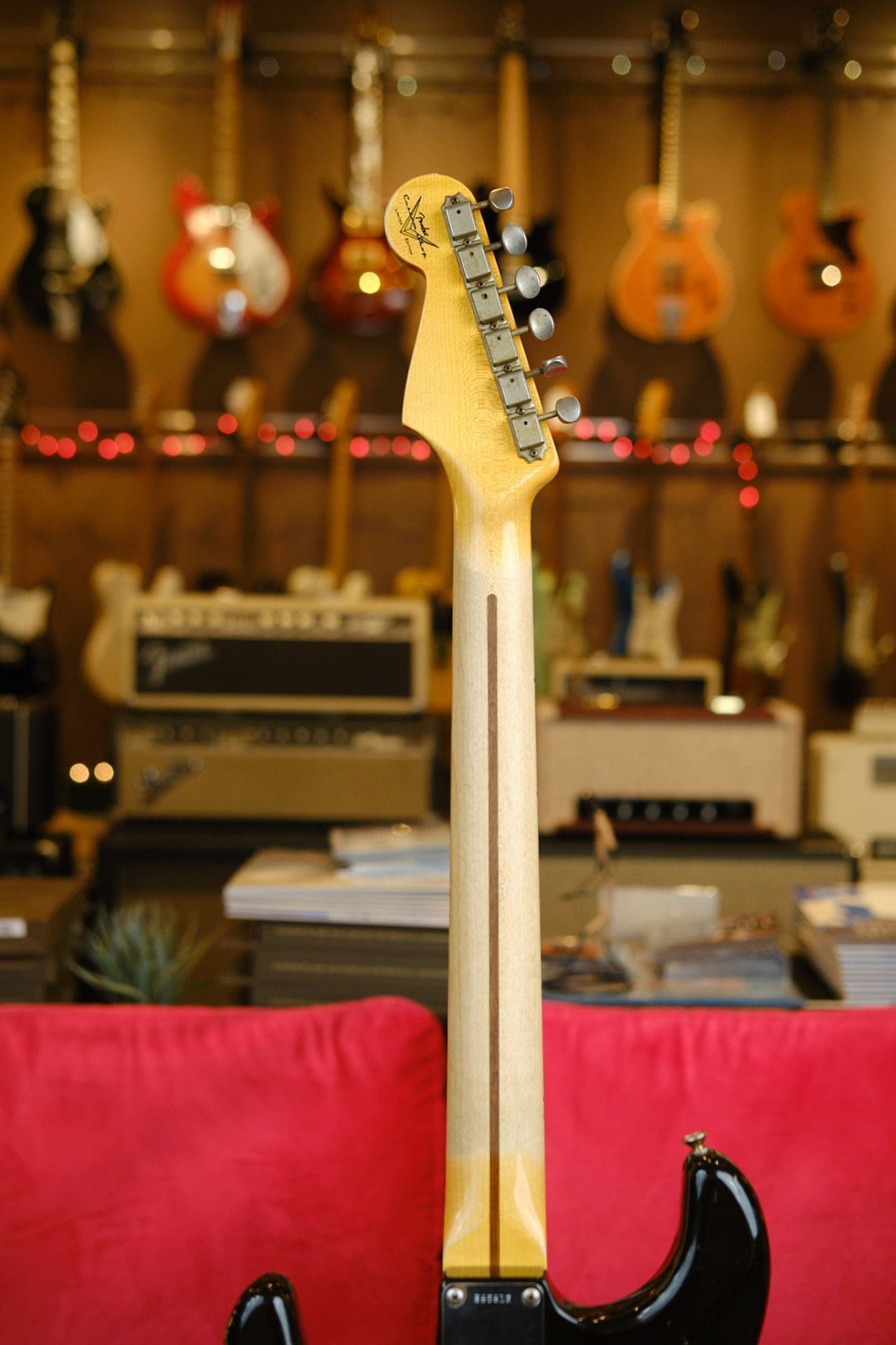 Fender Custom Shop Wildwood 10 '57 Stratocaster Electric Guitar - 2013 Heavy Relic in Black - Image 17