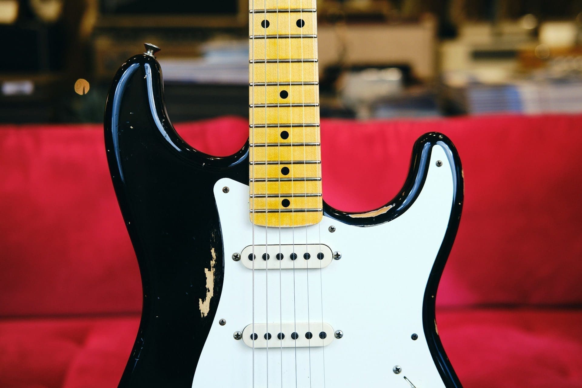 Fender Custom Shop Wildwood 10 '57 Stratocaster Electric Guitar - 2013 Heavy Relic in Black - Image 3