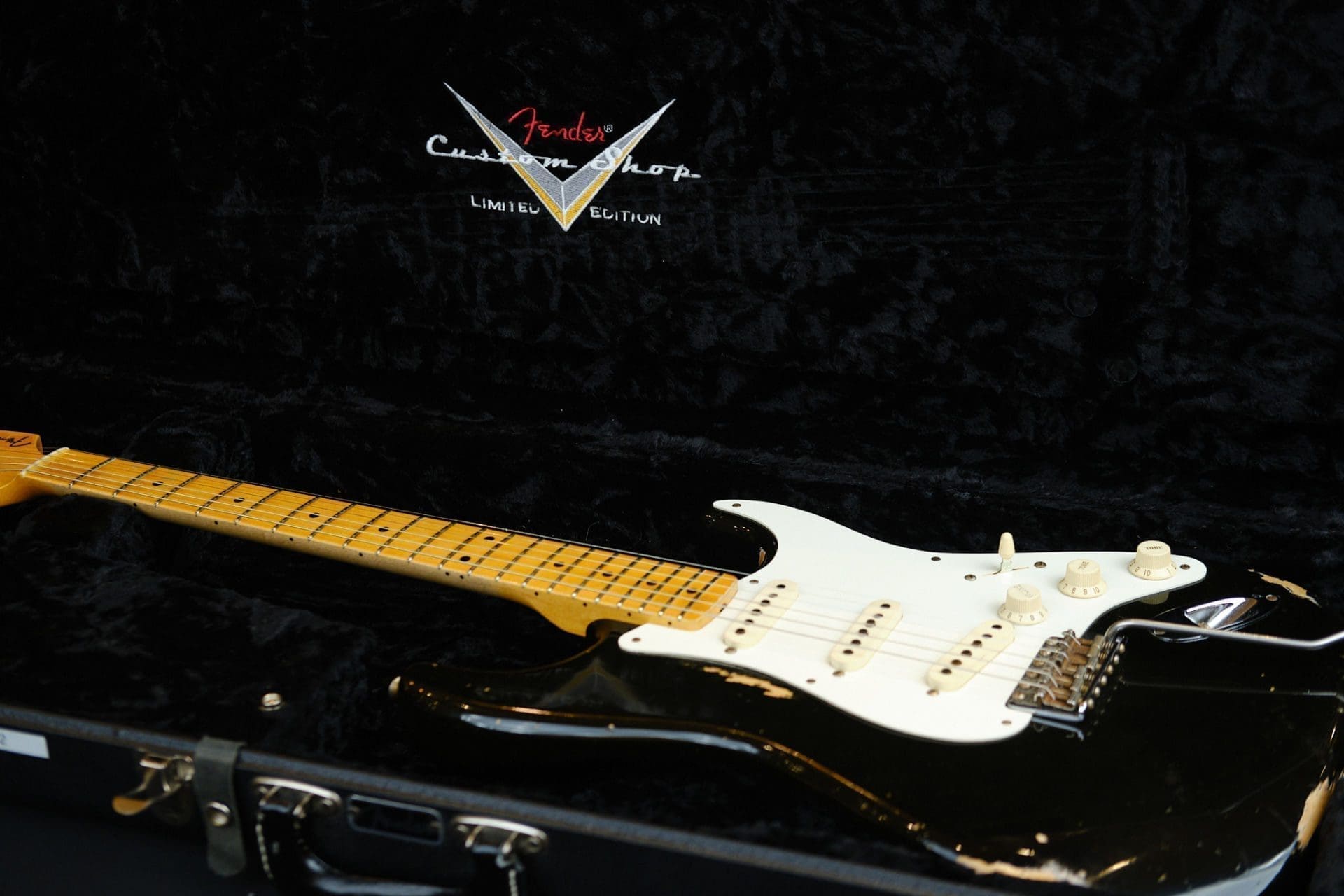 Fender Custom Shop Wildwood 10 '57 Stratocaster Electric Guitar - 2013 Heavy Relic in Black - Image 23