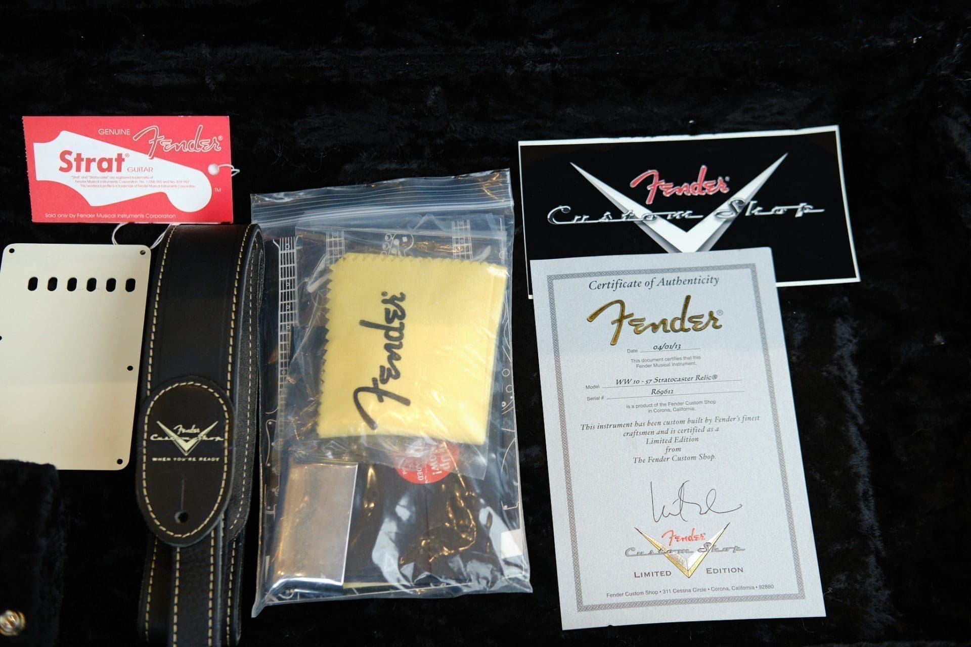 Fender Custom Shop Wildwood 10 '57 Stratocaster Electric Guitar - 2013 Heavy Relic in Black - Image 22