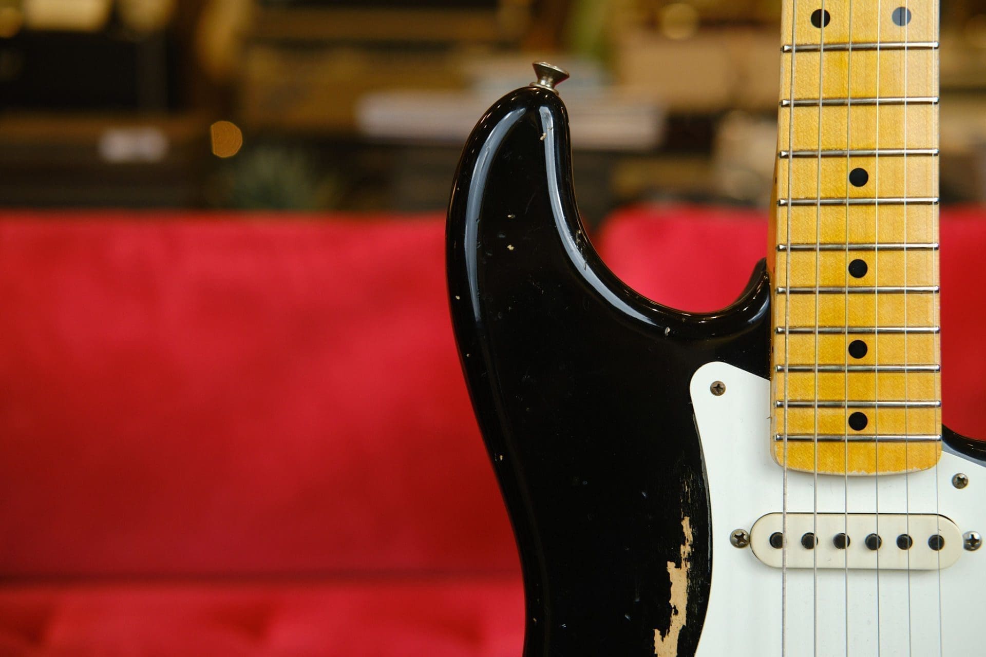 Fender Custom Shop Wildwood 10 '57 Stratocaster Electric Guitar - 2013 Heavy Relic in Black - Image 5