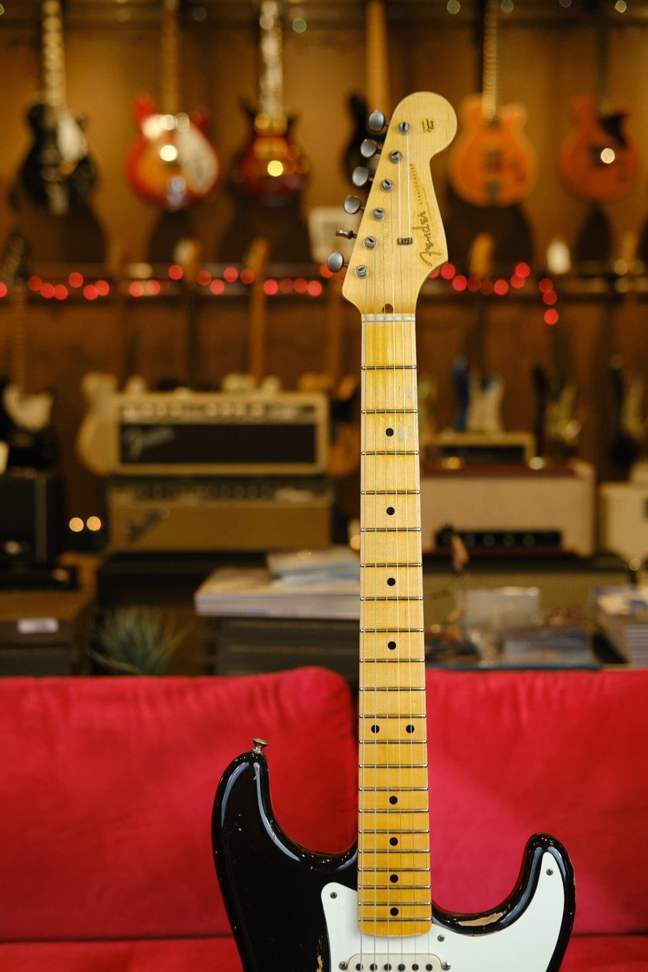 Fender Custom Shop Wildwood 10 '57 Stratocaster Electric Guitar - 2013 Heavy Relic in Black - Image 10