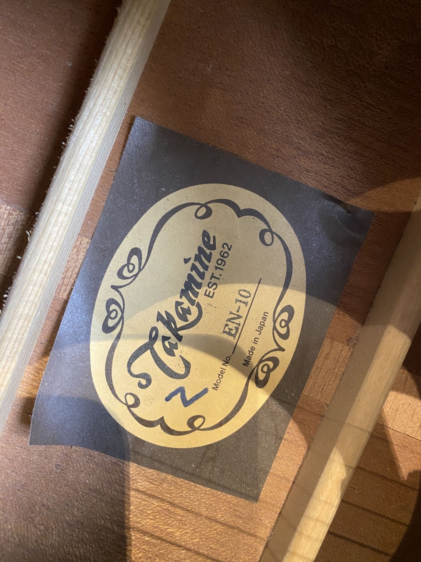 Takamine EN-10 Acoustic Guitar ( 1990 ) - Previously Owned by Frank Black of The Pixies! - Image 24
