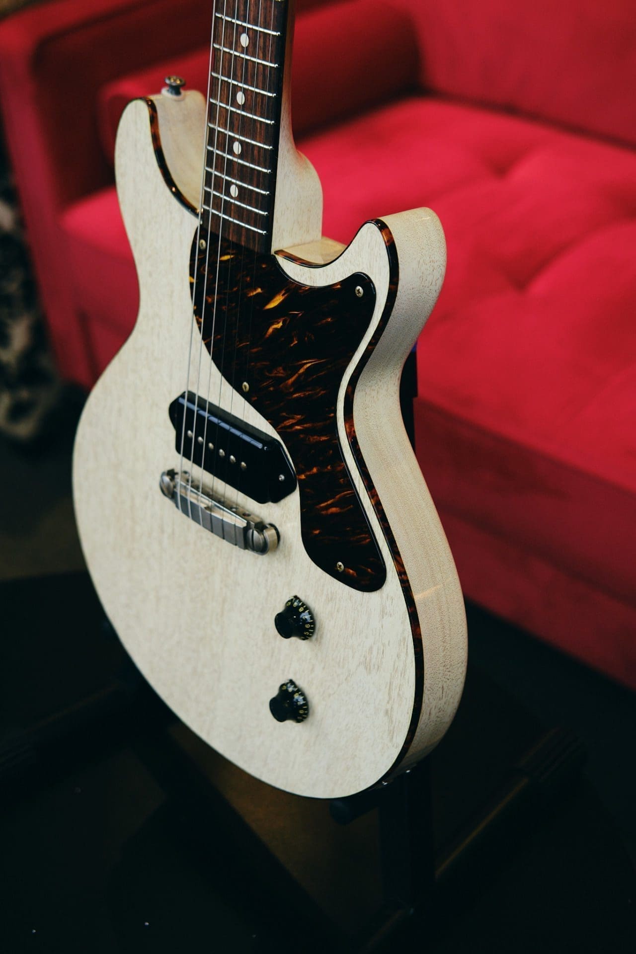 Patrick James Eggle Macon Jr. Double Cut Electric Guitar-in a Grained Blonde Finish-Brand New! - Image 12