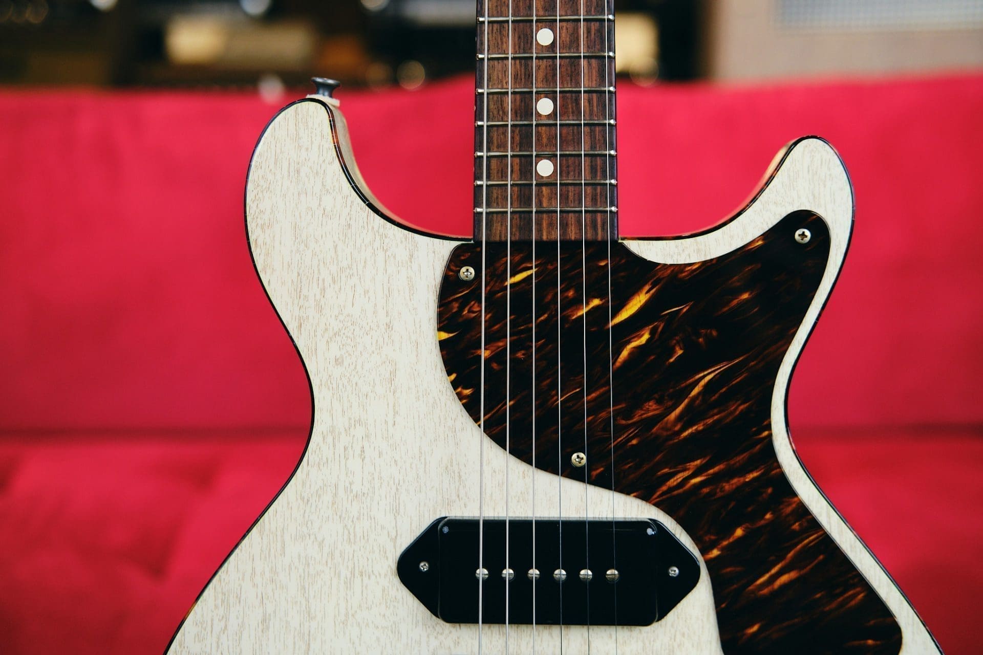 Patrick James Eggle Macon Jr. Double Cut Electric Guitar-in a Grained Blonde Finish-Brand New! - Image 3