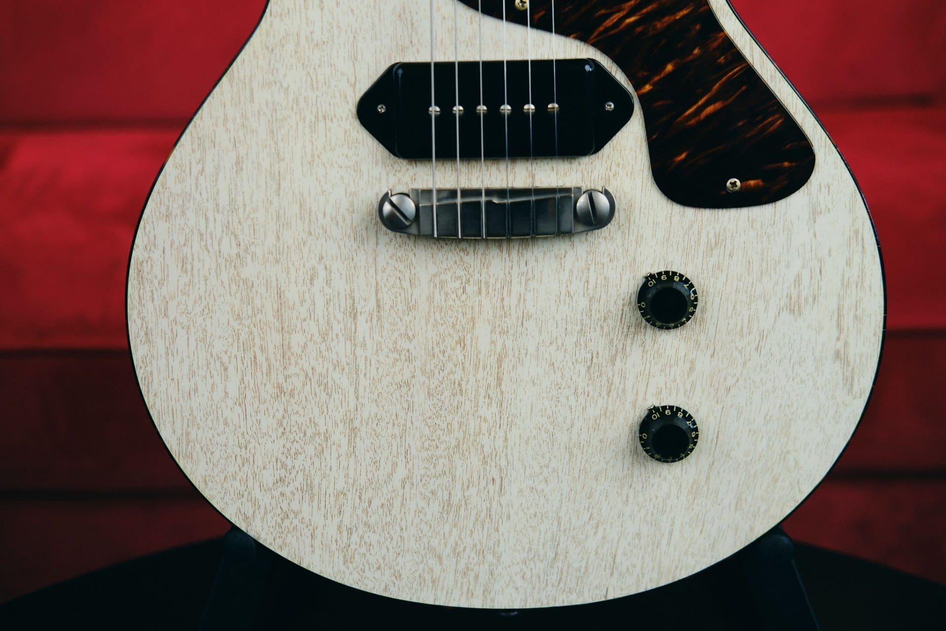 Patrick James Eggle Macon Jr. Double Cut Electric Guitar-in a Grained Blonde Finish-Brand New! - Image 4