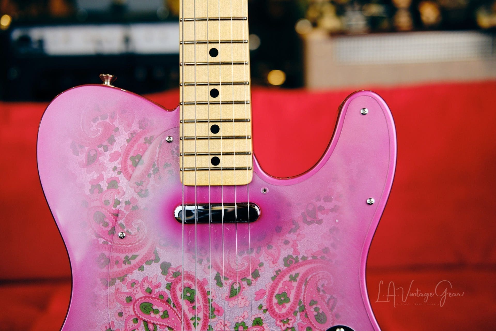 Fender Vintage Custom Shop 1968 Pink Paisley Telecaster NOS Electric Guitar (2011)-Non-Relic, Mint Condition! - Image 3
