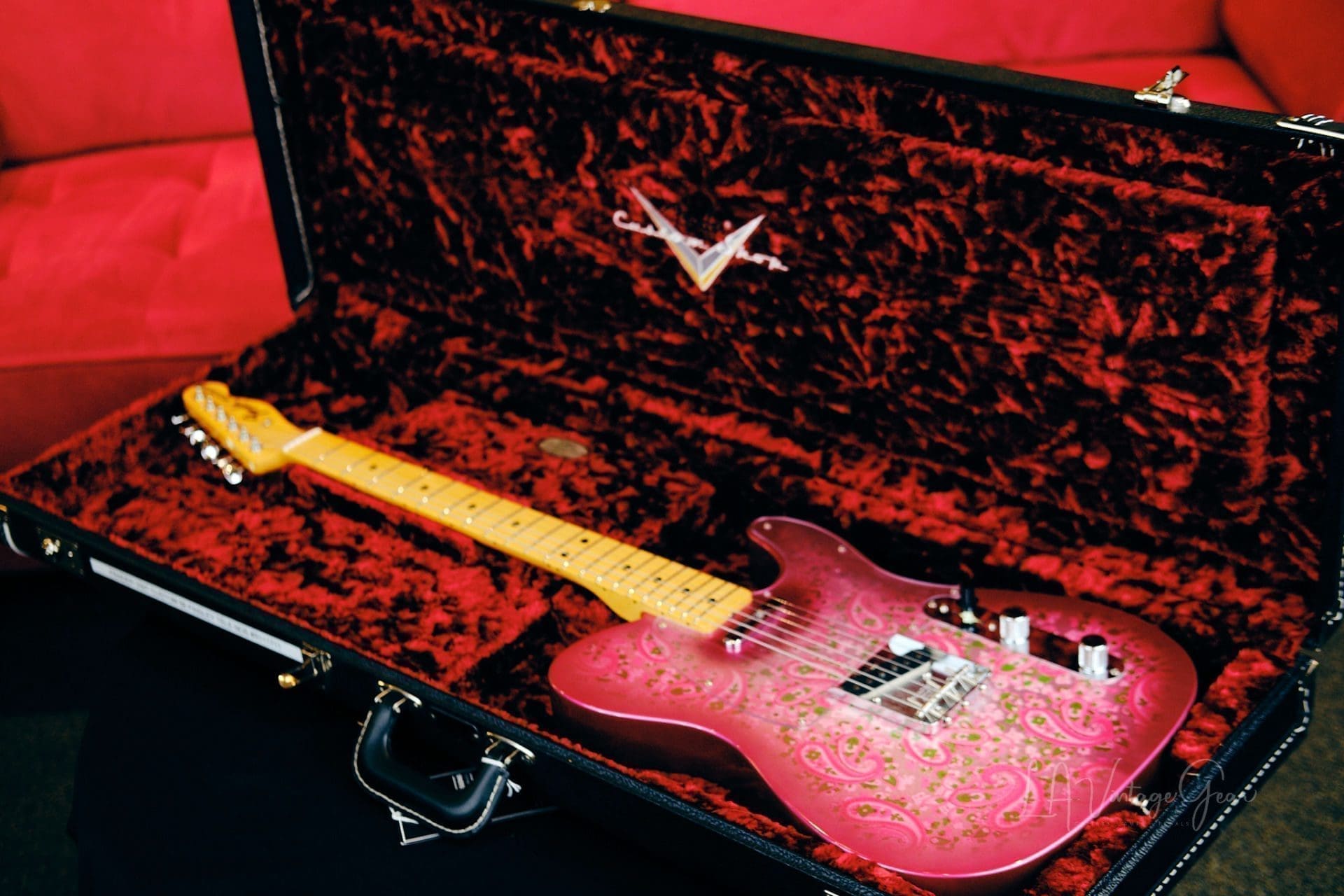 Fender Vintage Custom Shop 1968 Pink Paisley Telecaster NOS Electric Guitar (2011)-Non-Relic, Mint Condition! - Image 24