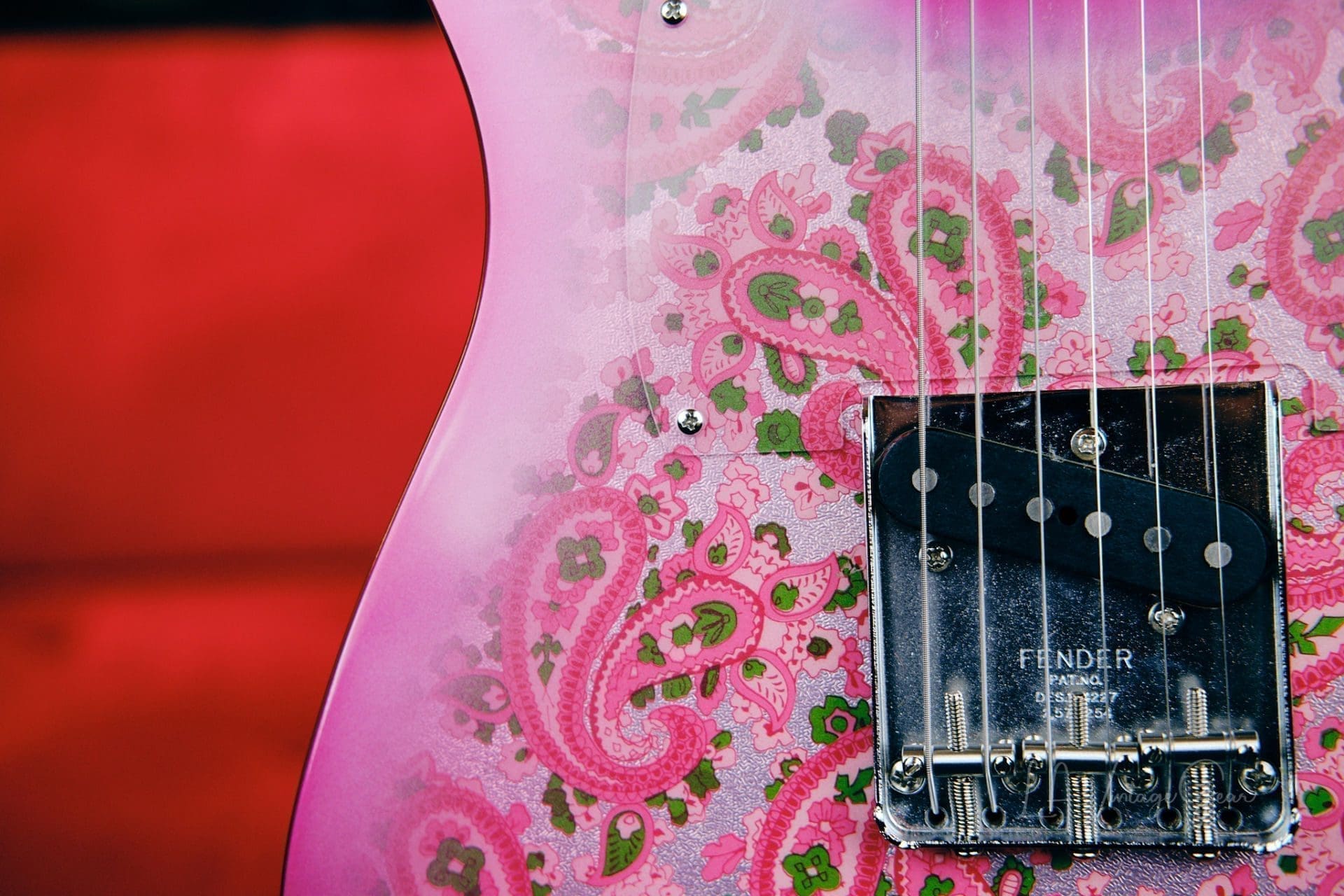 Fender Vintage Custom Shop 1968 Pink Paisley Telecaster NOS Electric Guitar (2011)-Non-Relic, Mint Condition! - Image 10