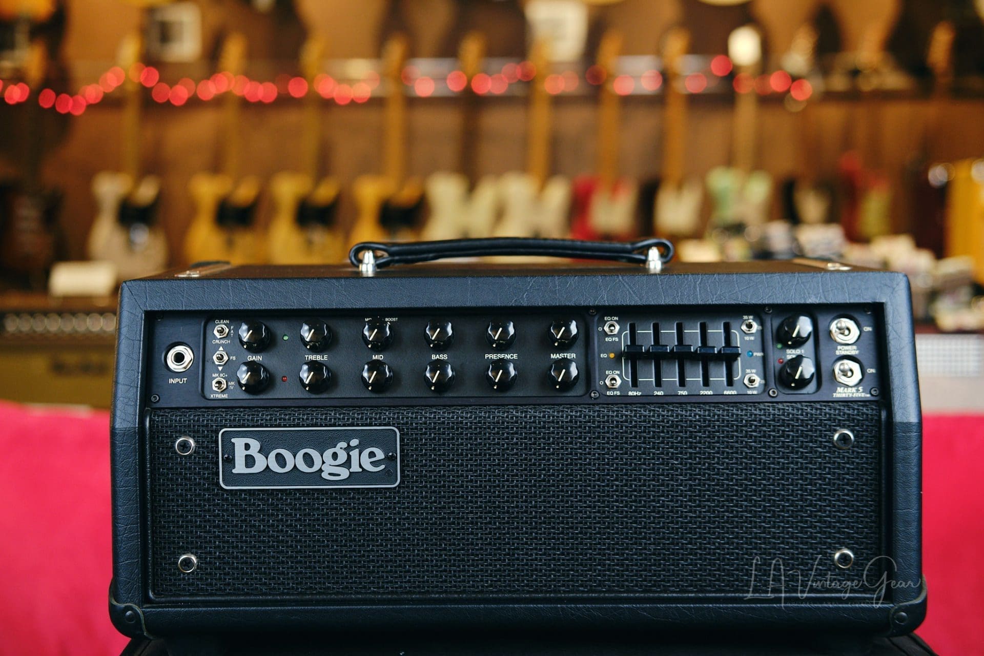 Mesa Boogie Mark V 35W Head-Black Tolex Finish with Rackmount, Footswitch, & Cover-Mint Condition!
