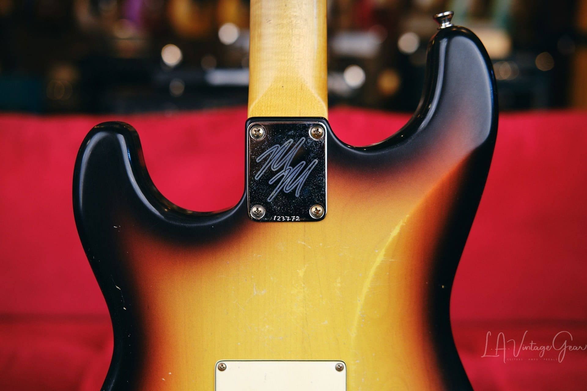 Mario Martin “Model S” Electric Guitar – Relic’d 3 Tone Sunburst Finish & Fralin Vintage Hot Pickups! - Image 12