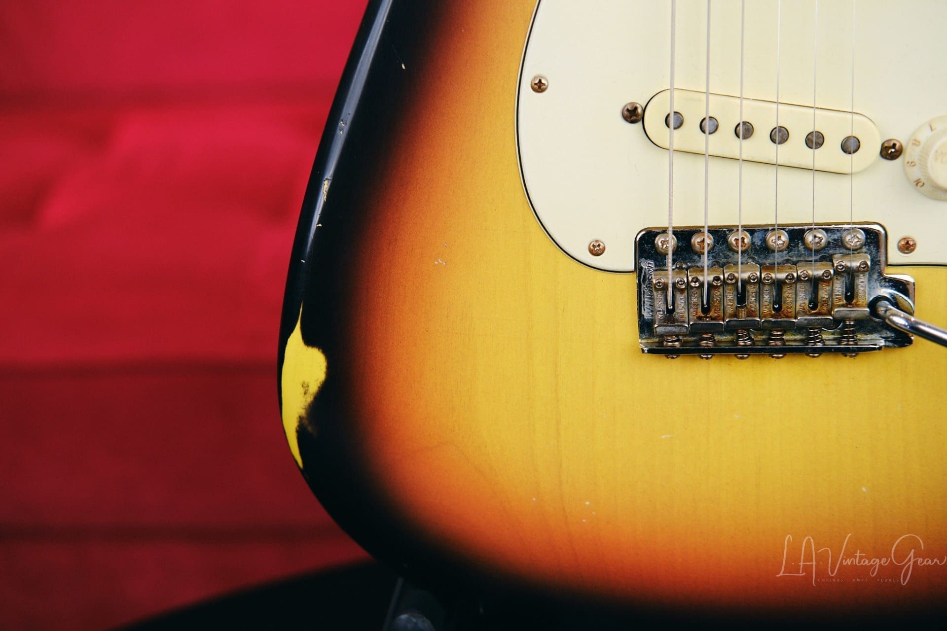 Mario Martin “Model S” Electric Guitar – Relic’d 3 Tone Sunburst Finish & Fralin Vintage Hot Pickups! - Image 8
