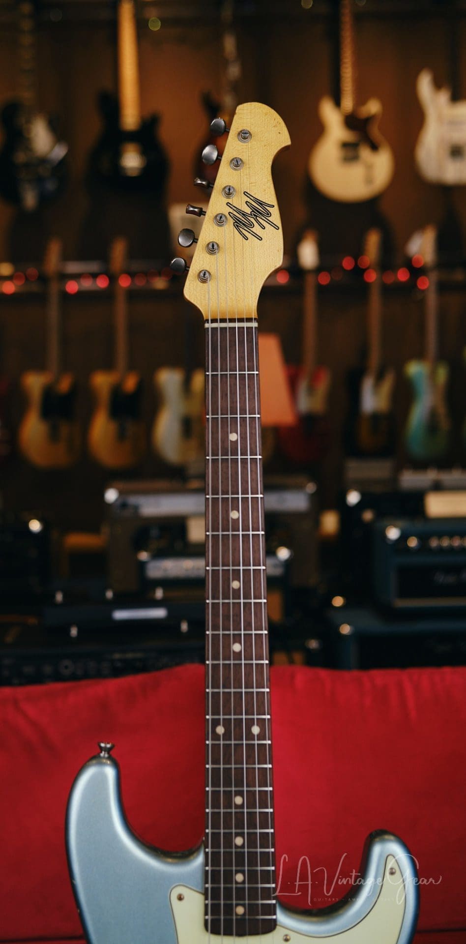 Mario Martin "Model S" Electric Guitar - Relic'd Firemist Silver Finish & Arcane '61 Experience Pickups! - Image 10