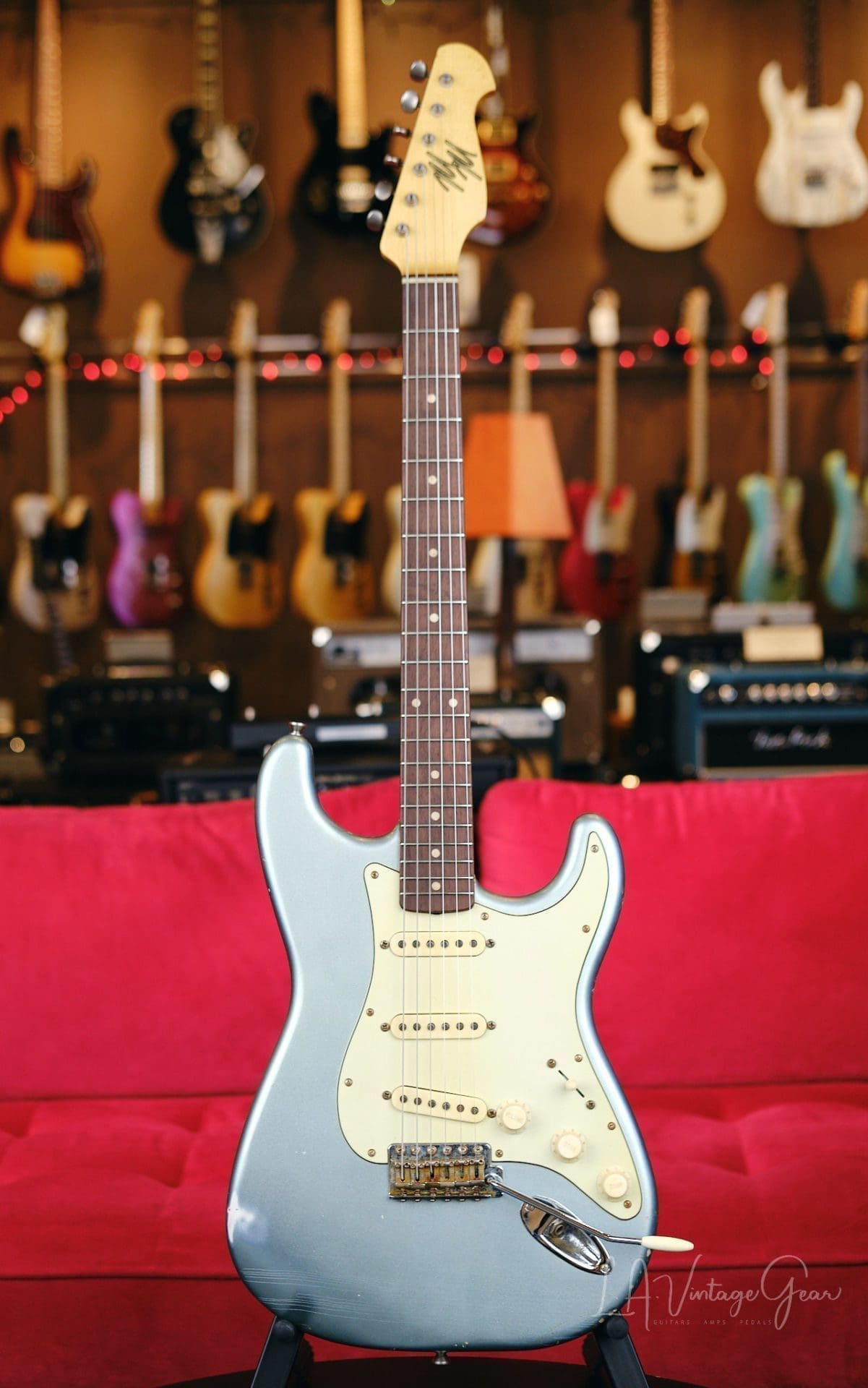 Mario Martin "Model S" Electric Guitar - Relic'd Firemist Silver Finish & Arcane '61 Experience Pickups!