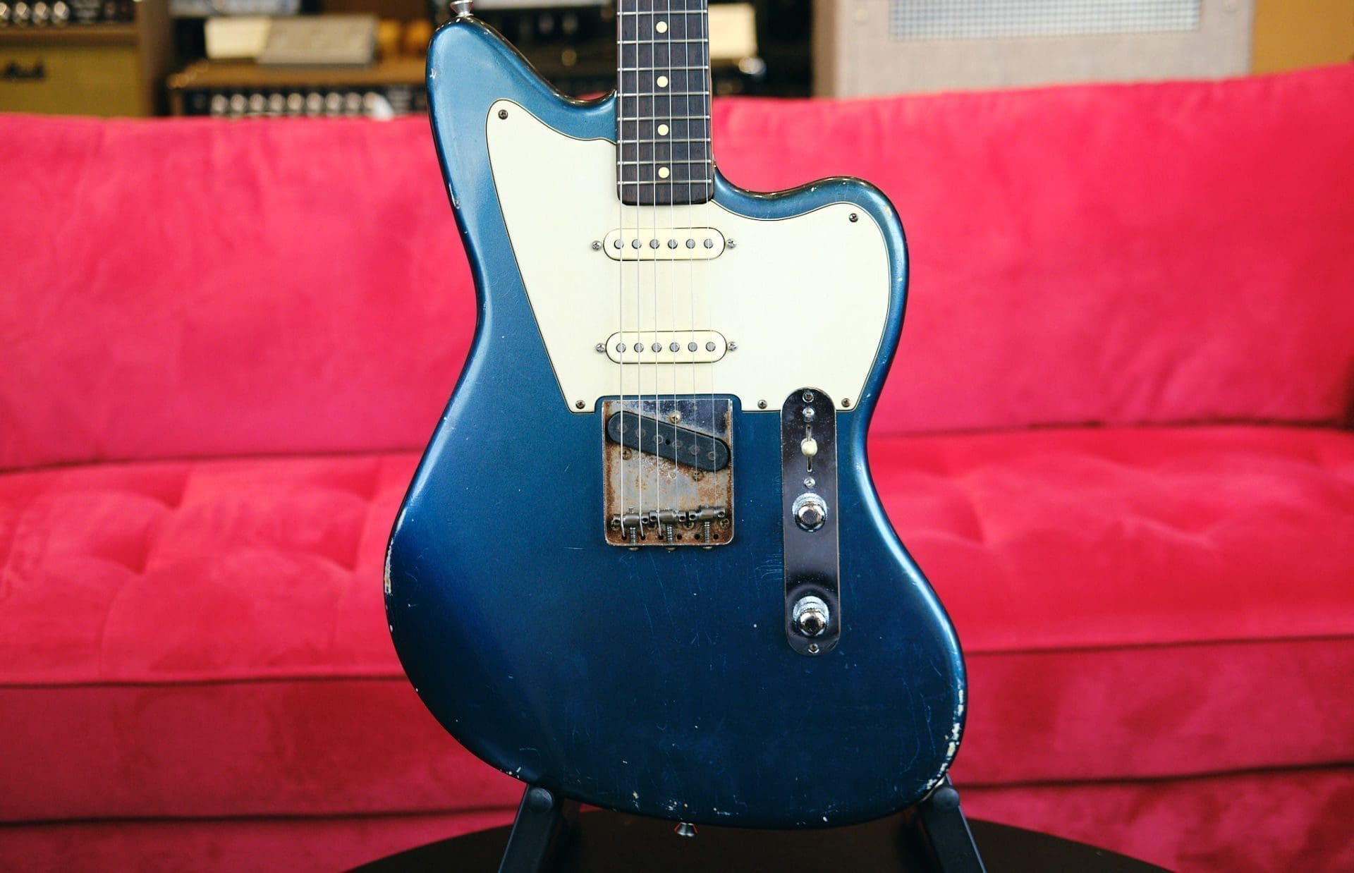 Danocaster Triple Pickup Telemaster-Style Offset Electric Guitar in Lake Placid Blue-Bridge Pickup by Arcane Pickups! Rare & In Stock! - Image 2