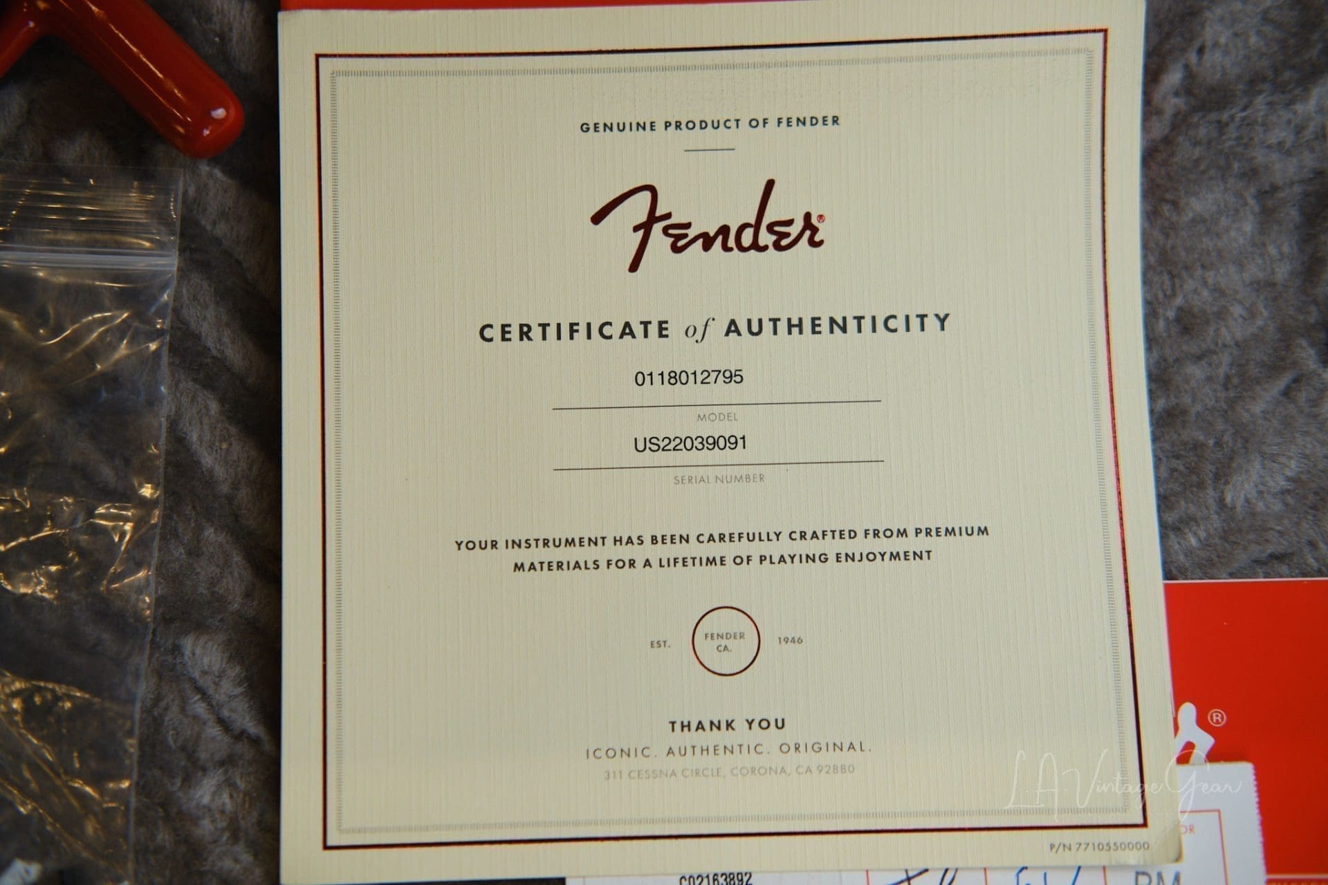 Fender American Ultra Stratocaster 2022-Alder Body in a Cobra Blue Gloss Finish-Mint Condition! - Image 23