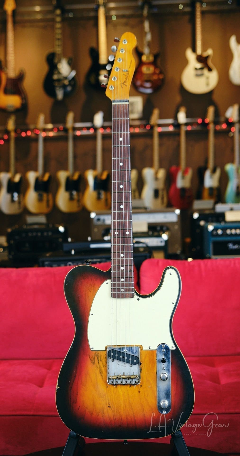 Partscaster Electric Guitar - Single Cut "Esquire Style" in a 3 Tone Sunburst Finish