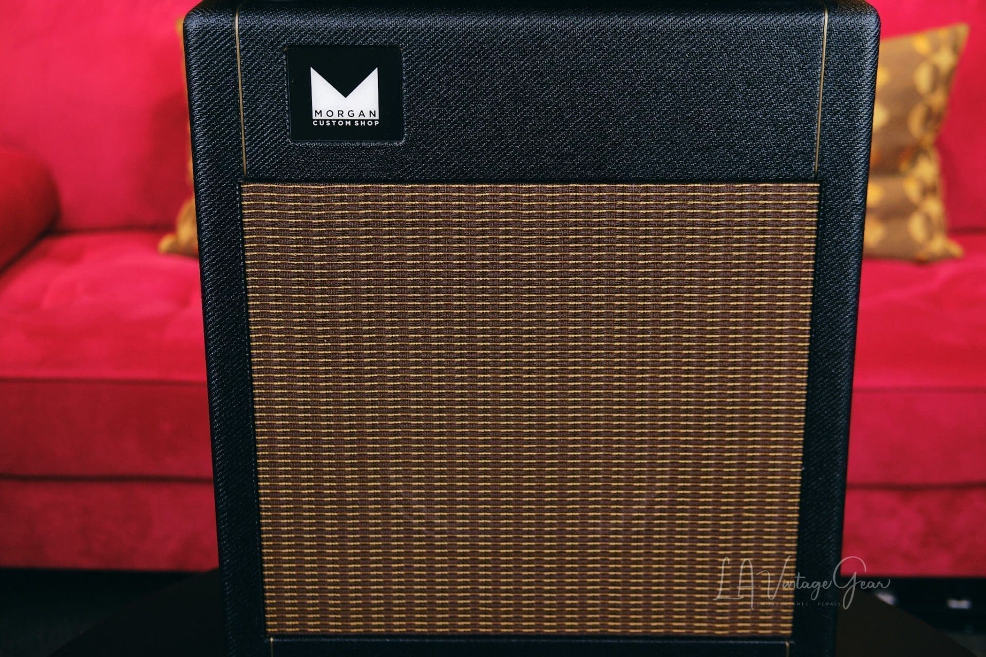 Morgan Custom Shop PR12 Head & 1x12 Cab - Black Tweed Finish with a Celestion Creamback Speaker! - Image 3