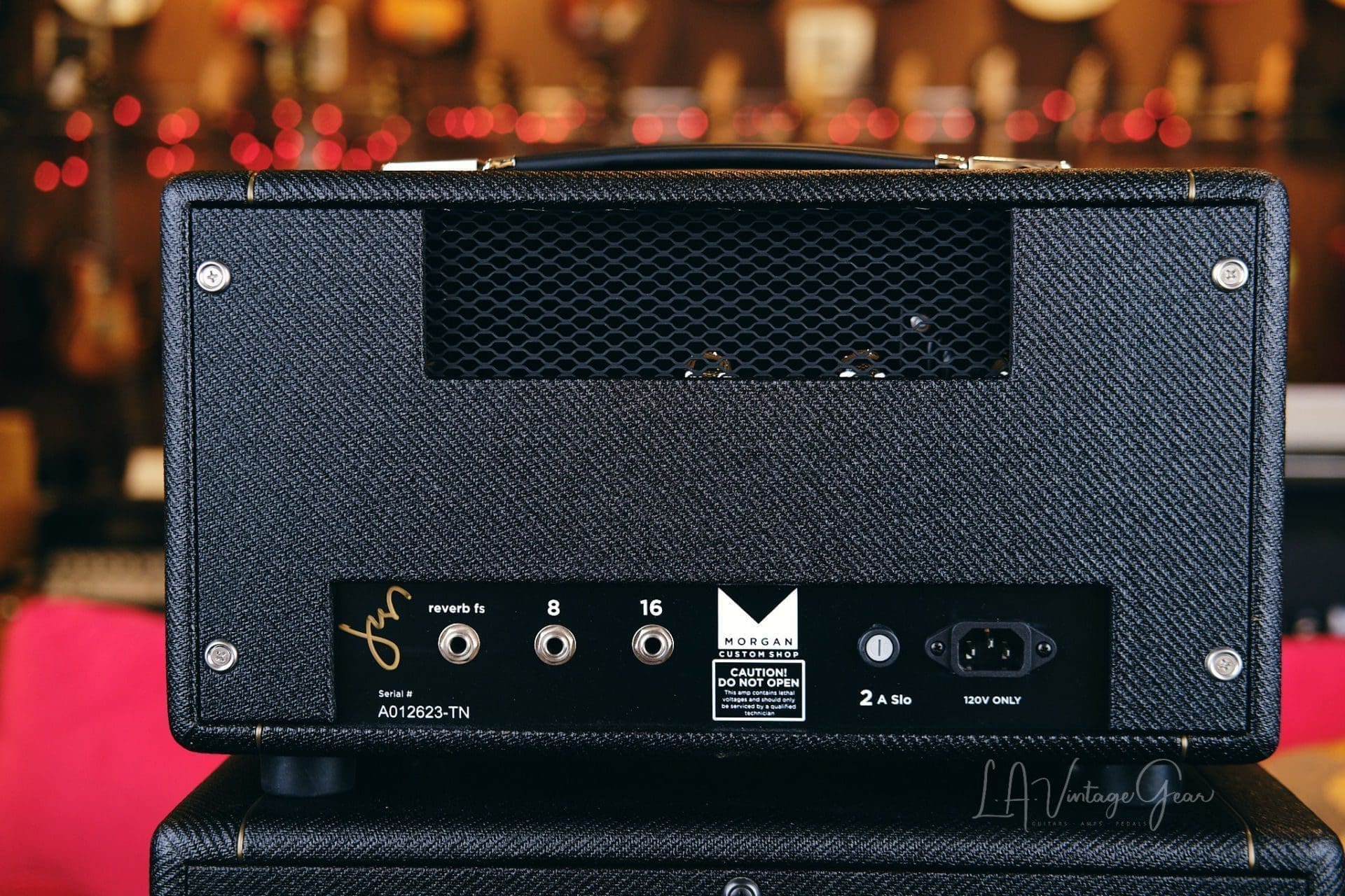 Morgan Custom Shop PR12 Head & 1x12 Cab - Black Tweed Finish with a Celestion Creamback Speaker! - Image 10