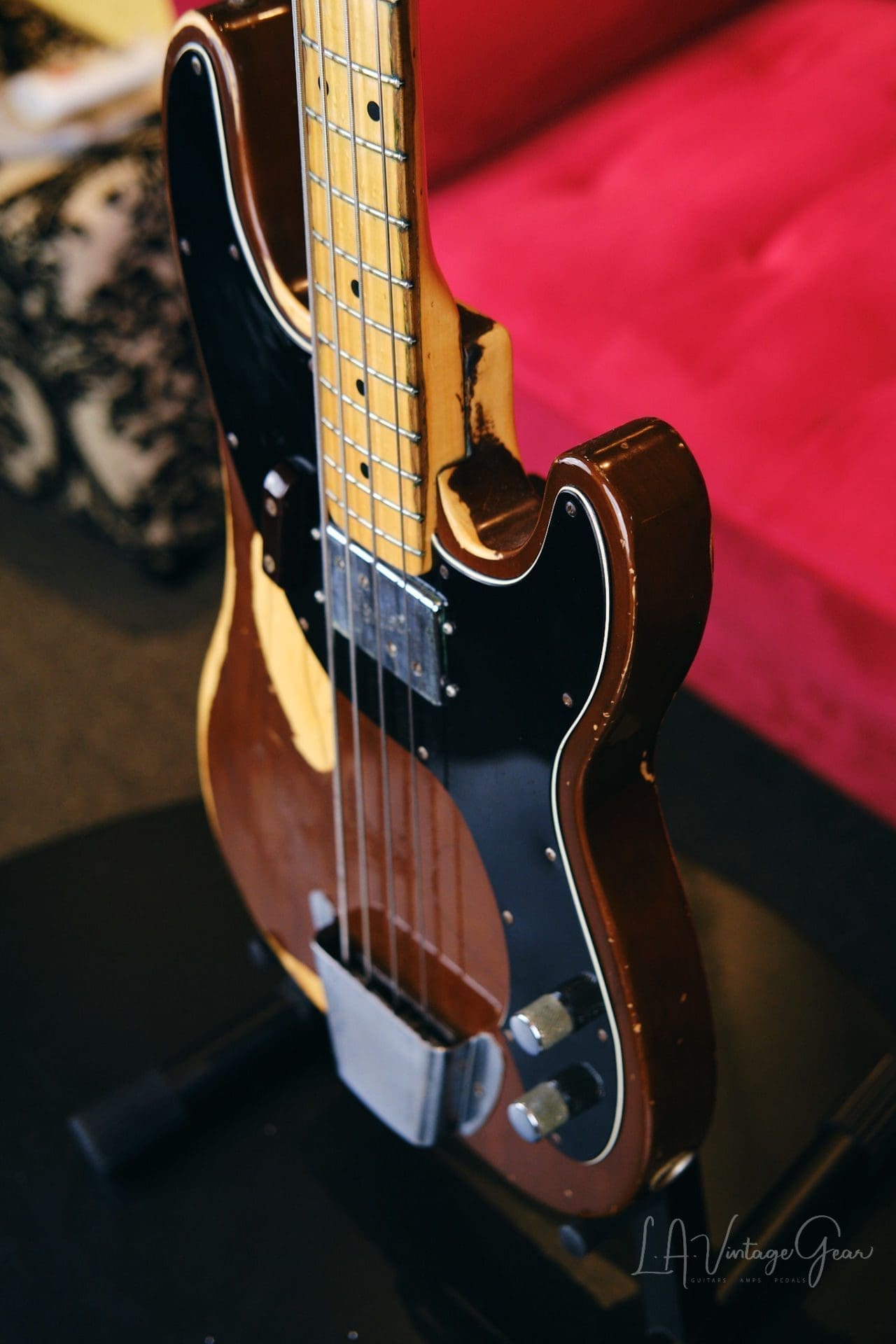 Fender 1977 Vintage Telecaster Bass - Mocha Brown Finish & Original Wide Range Pickups! - Image 12