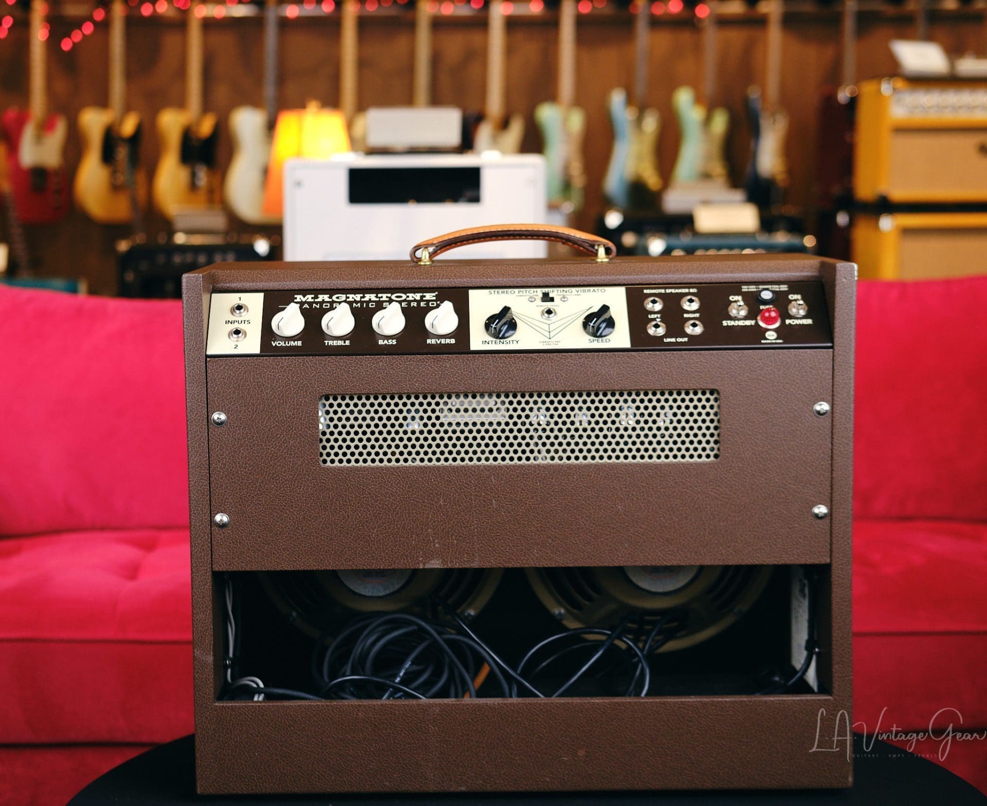 Magnatone Panoramic 2x10 Combo Guitar Amplifier-Pre Owned in Excellent Condition! - Image 9