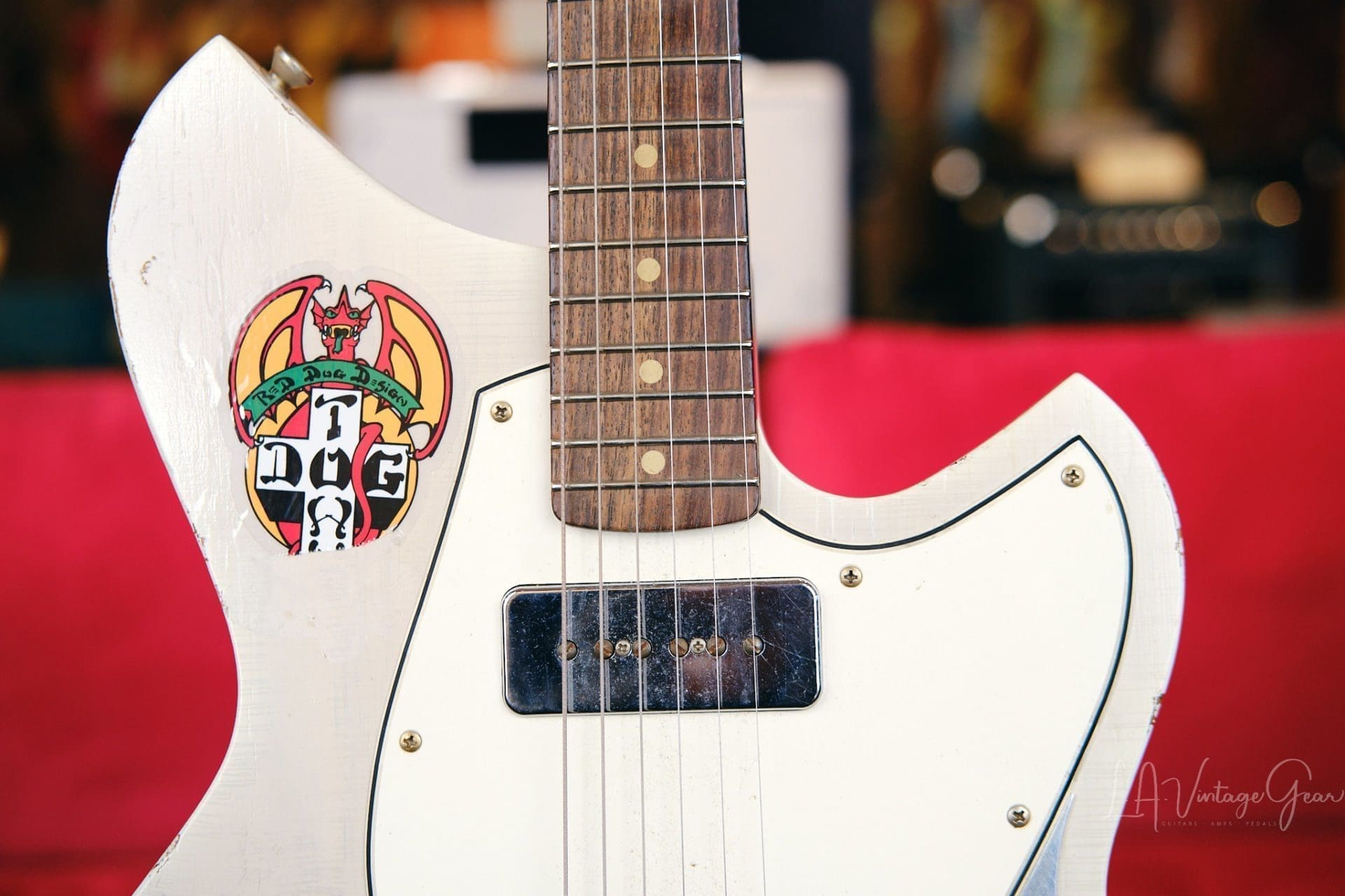 Novo "Serus T" Electric Guitar - Relic'd White Finish with Mono Gig Bag - Image 3