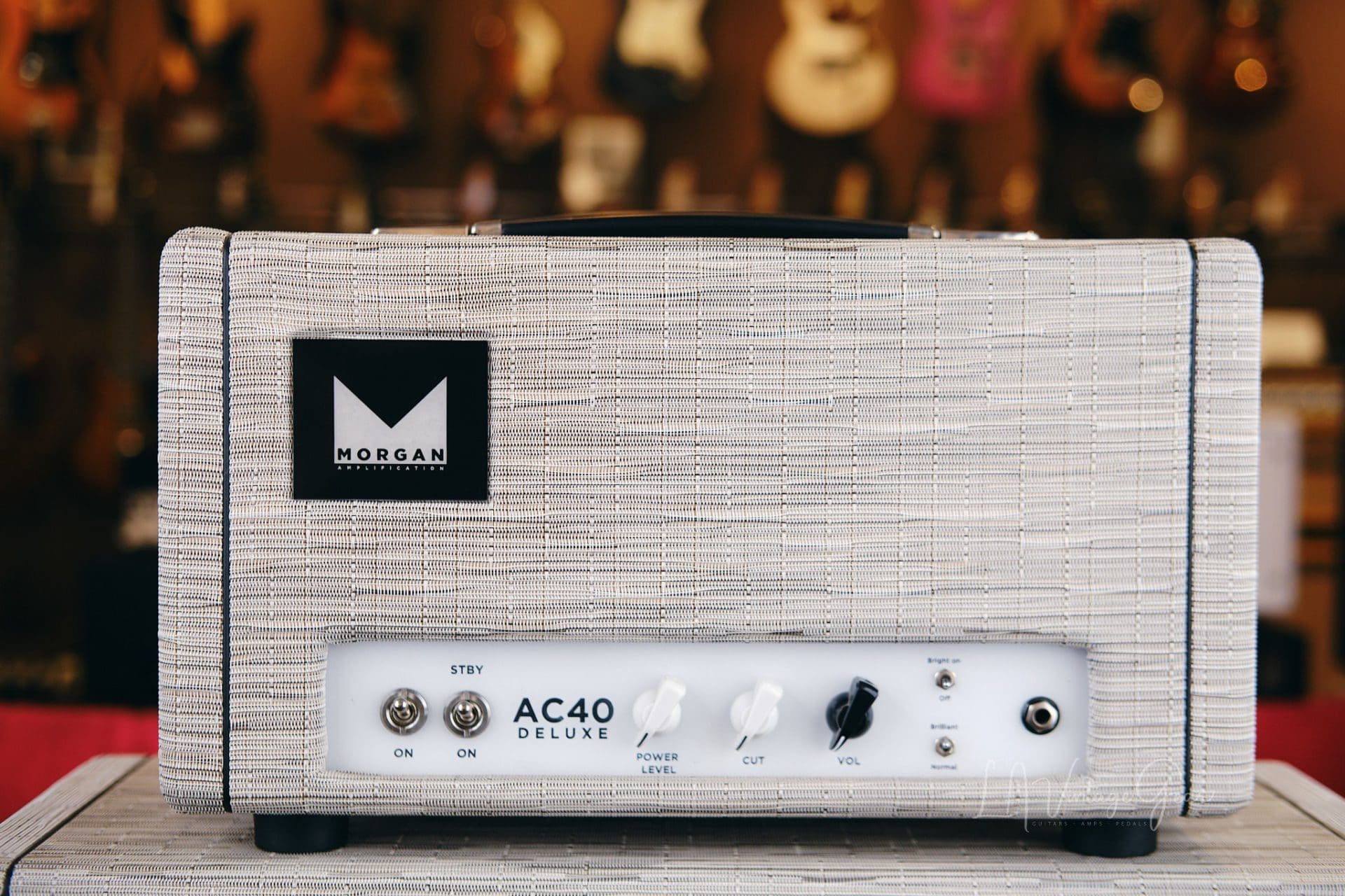 Morgan AC40 Deluxe 40w Guitar Head & 1x12 Matching Cab - Driftwood Finish & 12" Celestion Alnico Gold Speaker! - Image 2