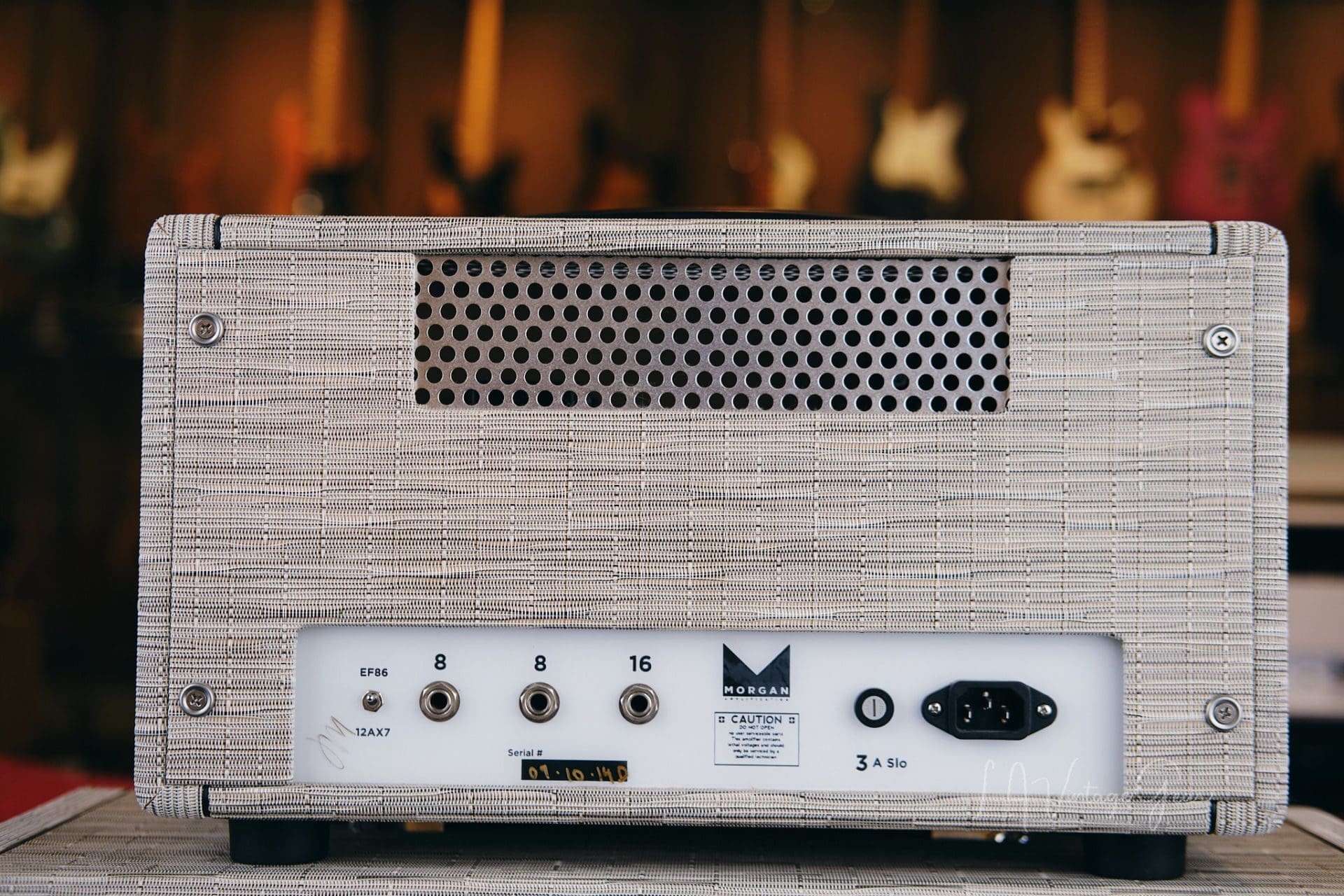 Morgan AC40 Deluxe 40w Guitar Head & 1x12 Matching Cab - Driftwood Finish & 12" Celestion Alnico Gold Speaker! - Image 12