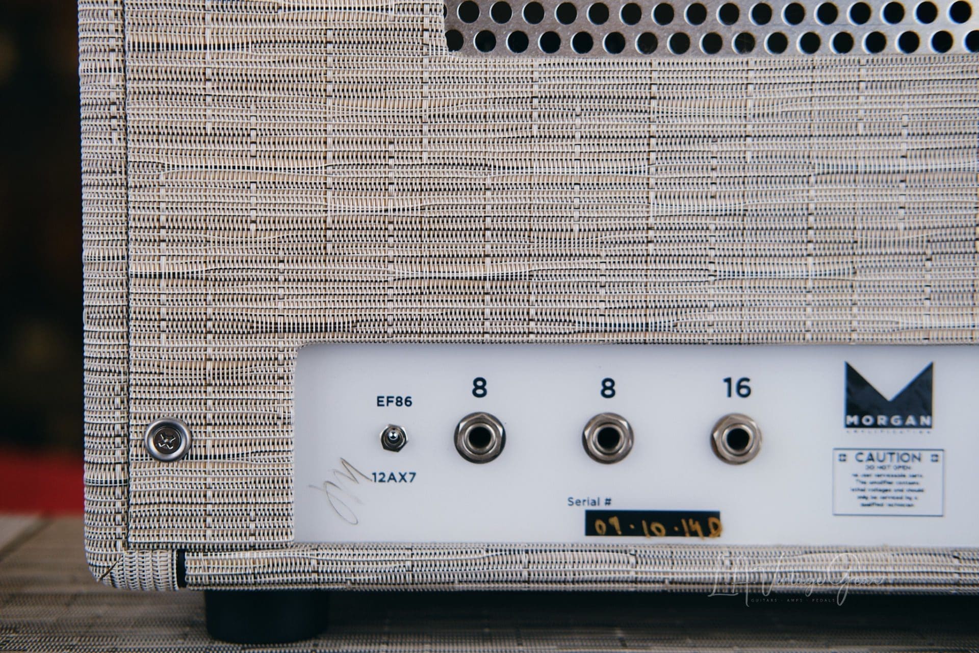 Morgan AC40 Deluxe 40w Guitar Head & 1x12 Matching Cab - Driftwood Finish & 12" Celestion Alnico Gold Speaker! - Image 13