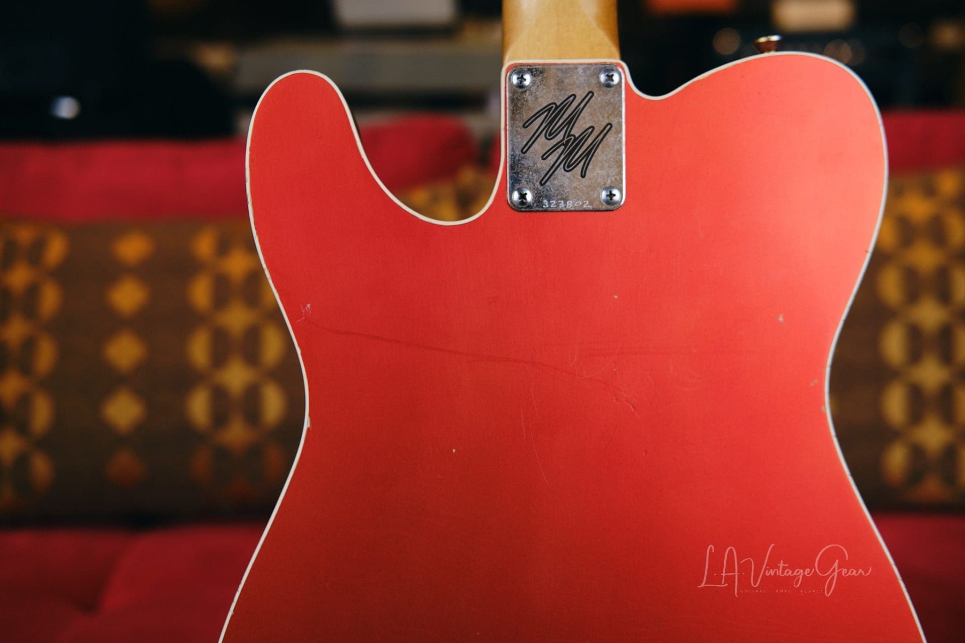 Mario Martin Model-T Double Bound Electric Guitar- Faded Candy Apple Red Relic'd Finish with Budz Pickups! - Image 15