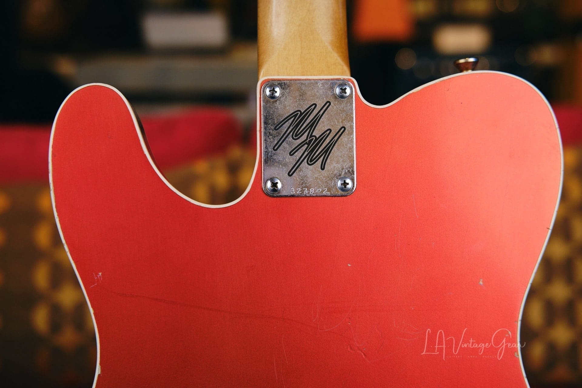 Mario Martin Model-T Double Bound Electric Guitar- Faded Candy Apple Red Relic'd Finish with Budz Pickups! - Image 17