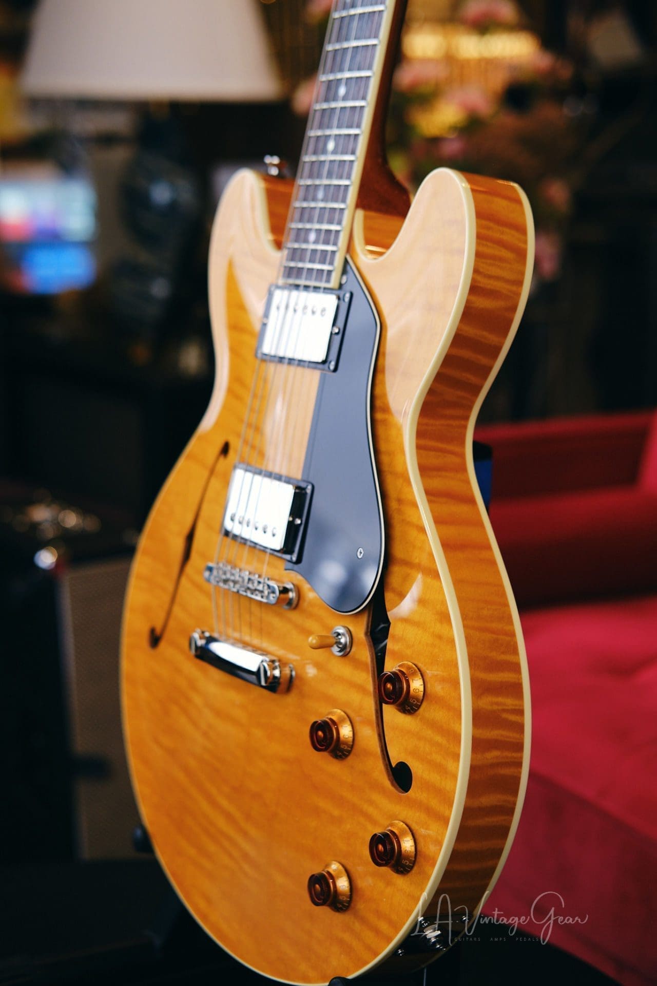 Collings I-35 LC Semi-Hollowbody Electric Guitar - Blonde Finish with Throbak Pickups! - Image 9