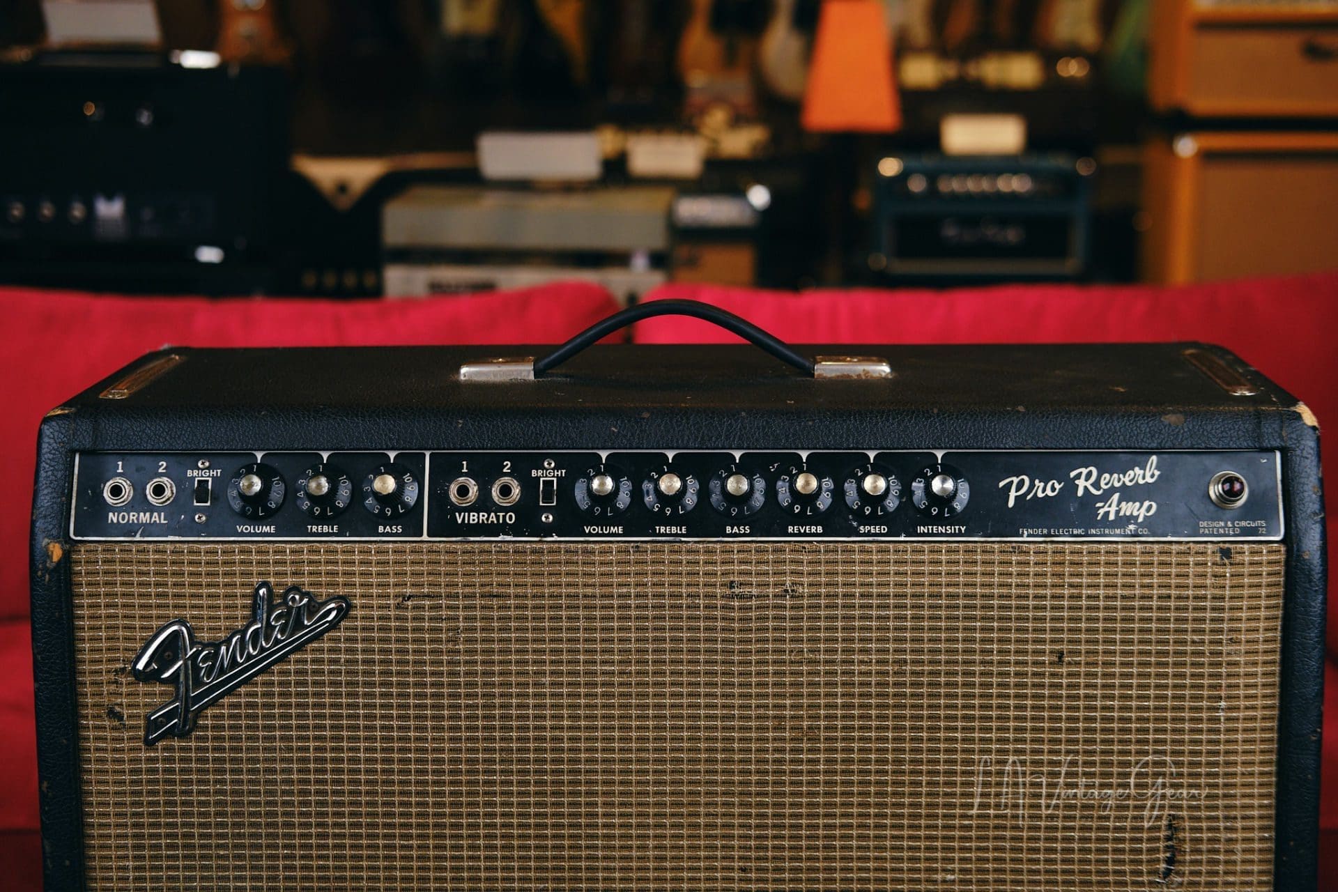 Fender 1965 Pro Reverb 2x12 Combo Guitar Amplifier - Owned by Renowned Jazz Guitarist Bruce Forman! - Image 2